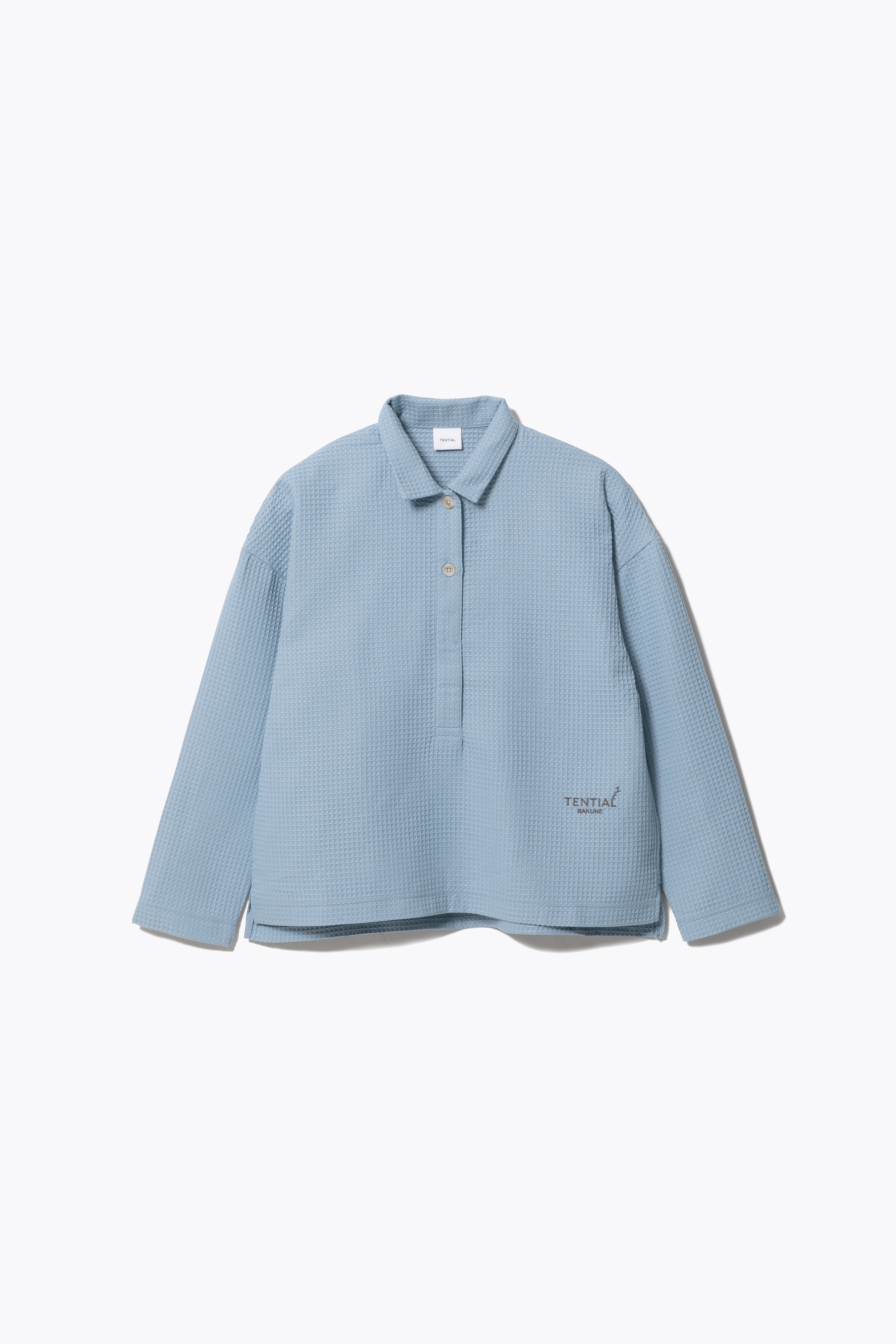 BAKUNE Waffle Women's Long Sleeve Button Down Pullover / Long Pants