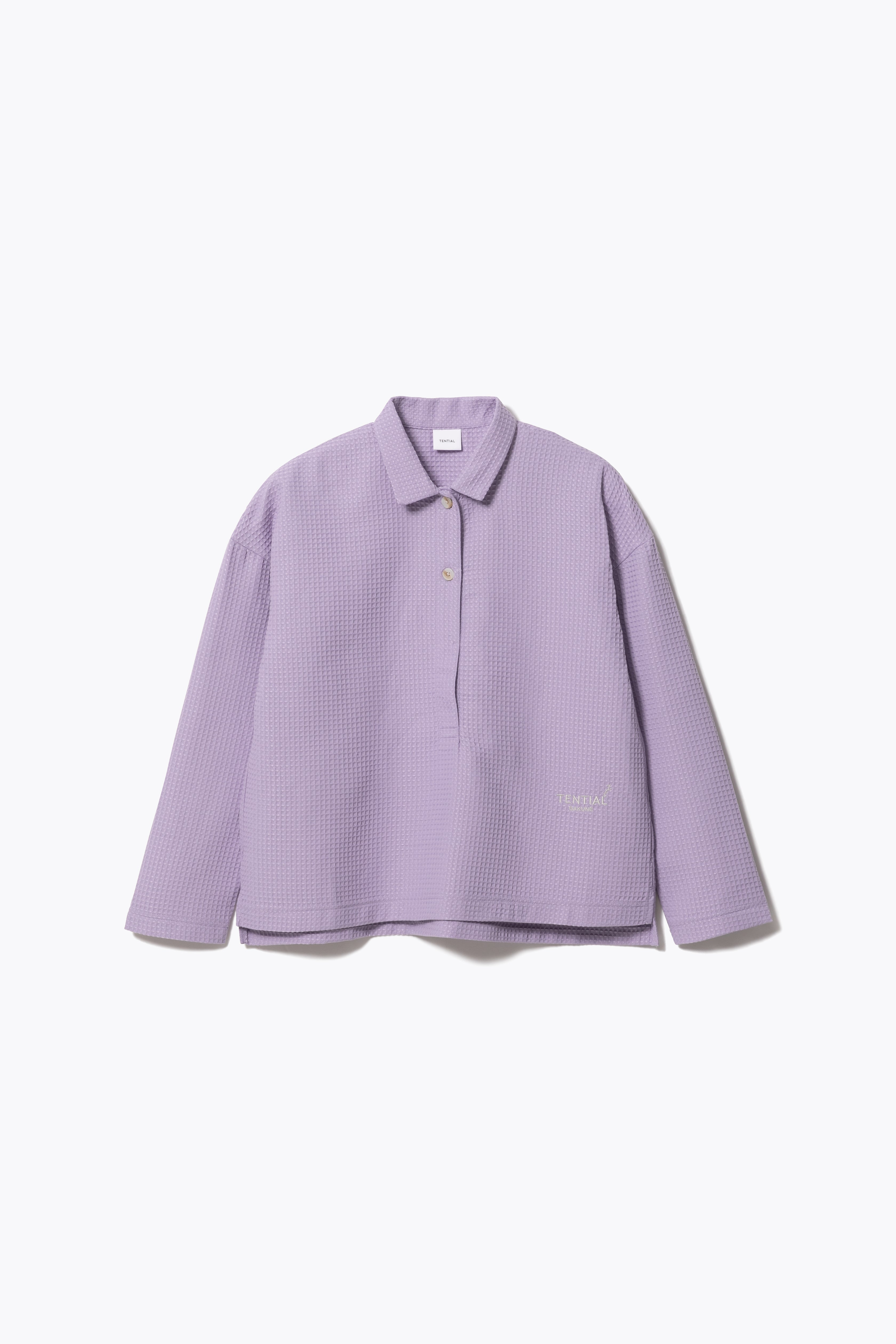 BAKUNE Waffle Women's Long Sleeve Button Down Pullover / Long Pants