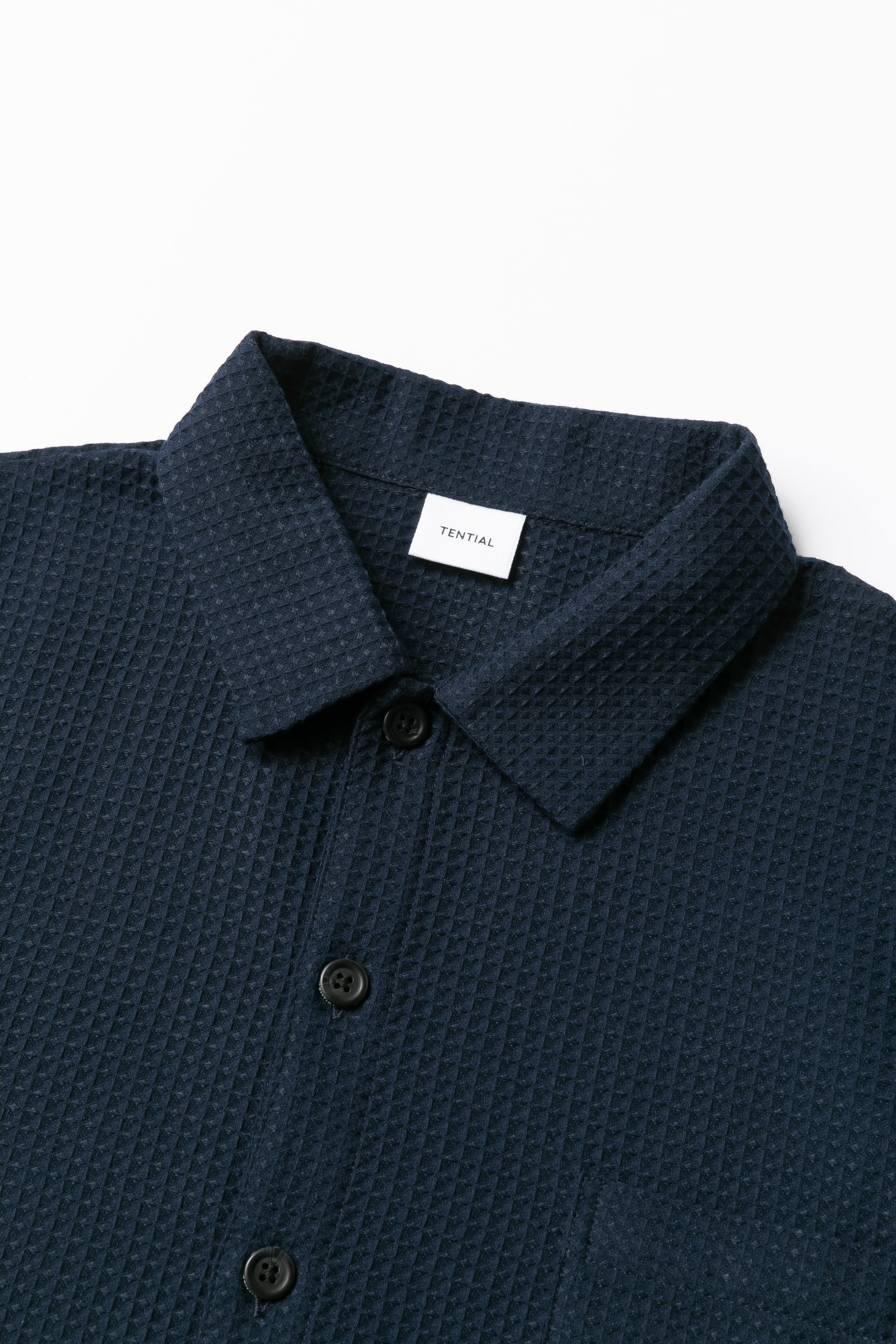 BAKUNE Waffle Men's Long Sleeve Button Down Pullover / Long Pants