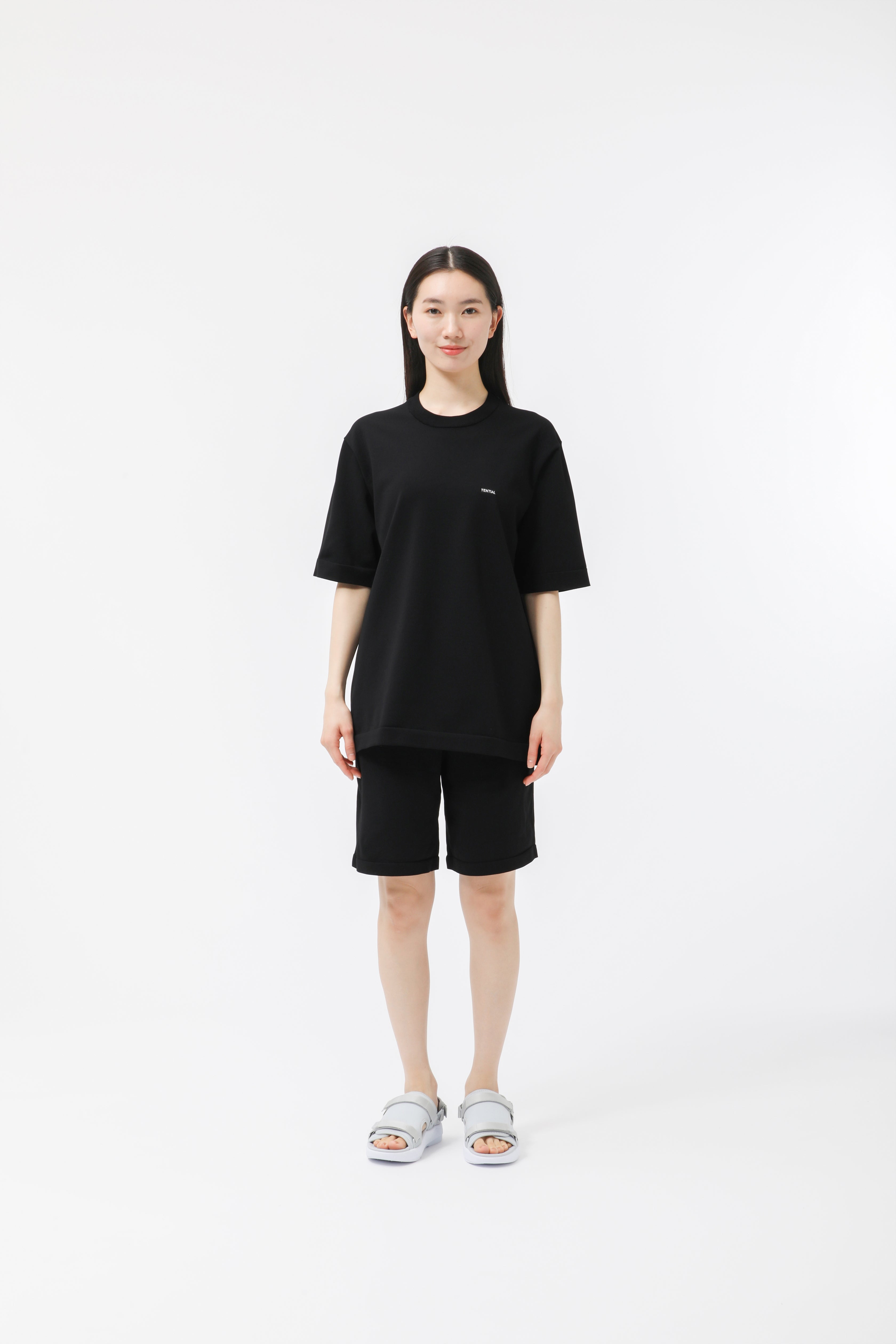 MIGARU Light Knit Short Sleeve T-Shirt / Short Pants