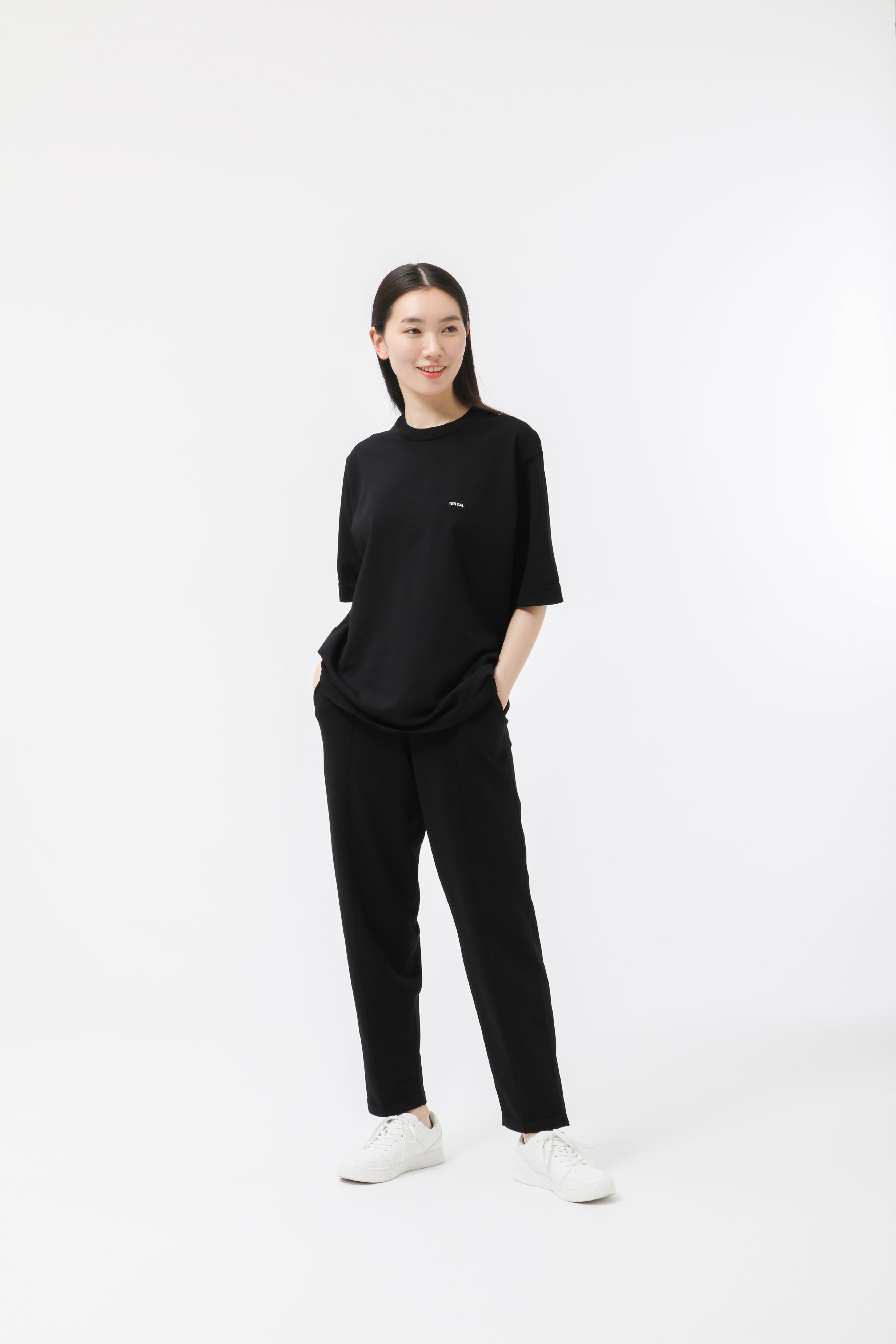 MIGARU Light Knit Short Sleeve T-Shirt / Long Pants