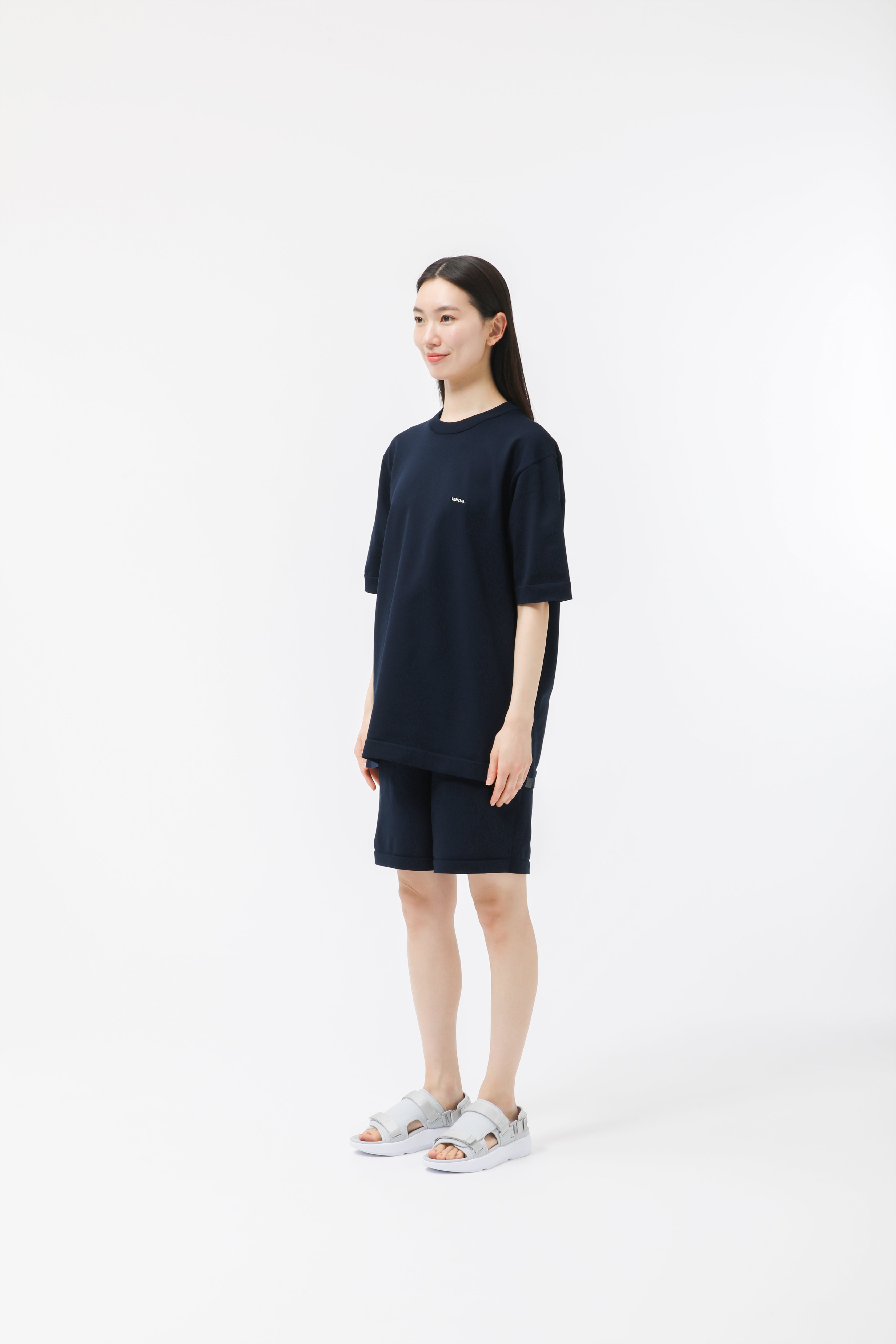 MIGARU Light Knit Short Sleeve T-Shirt / Short Pants