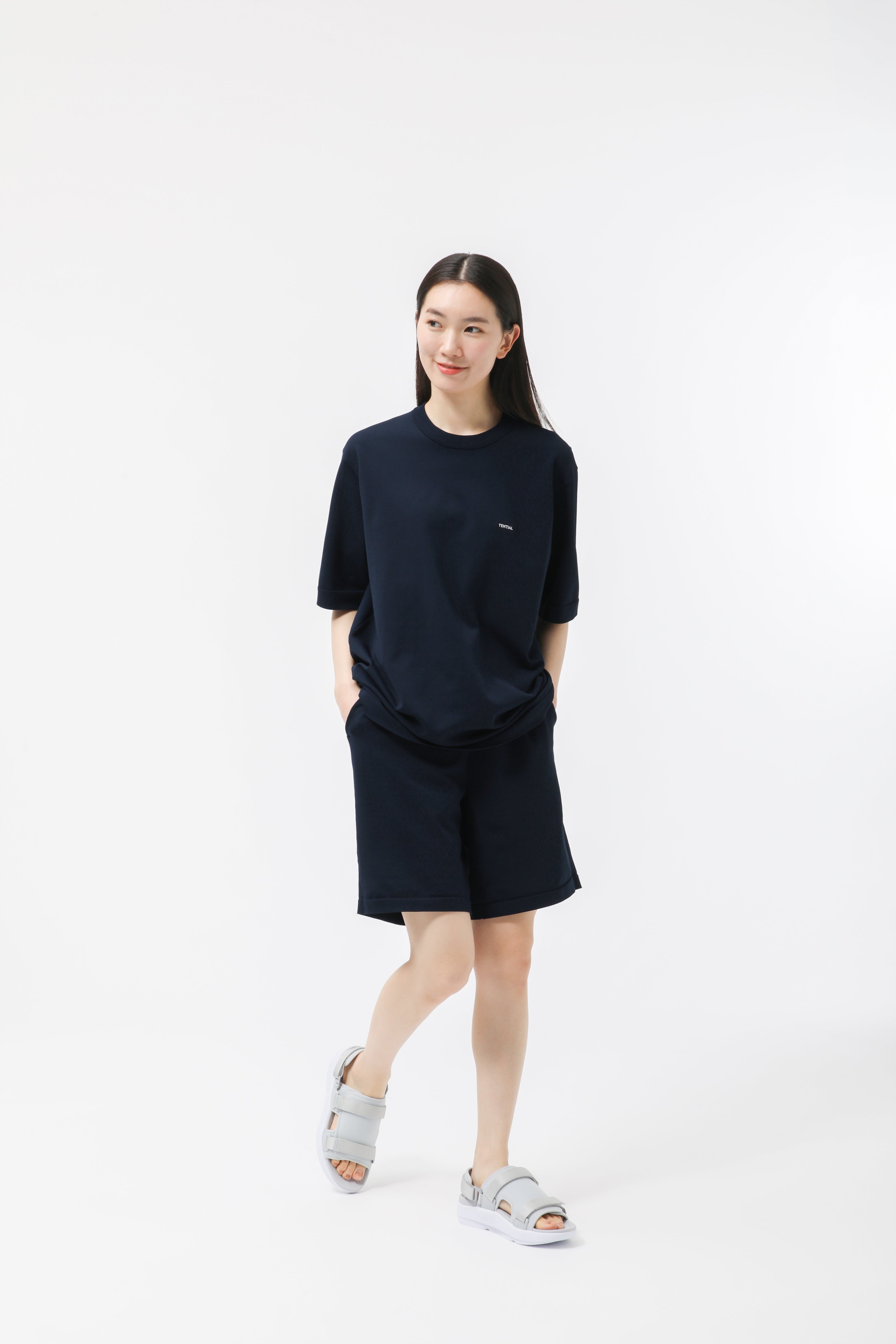 MIGARU Light Knit Short Sleeve T-Shirt / Short Pants