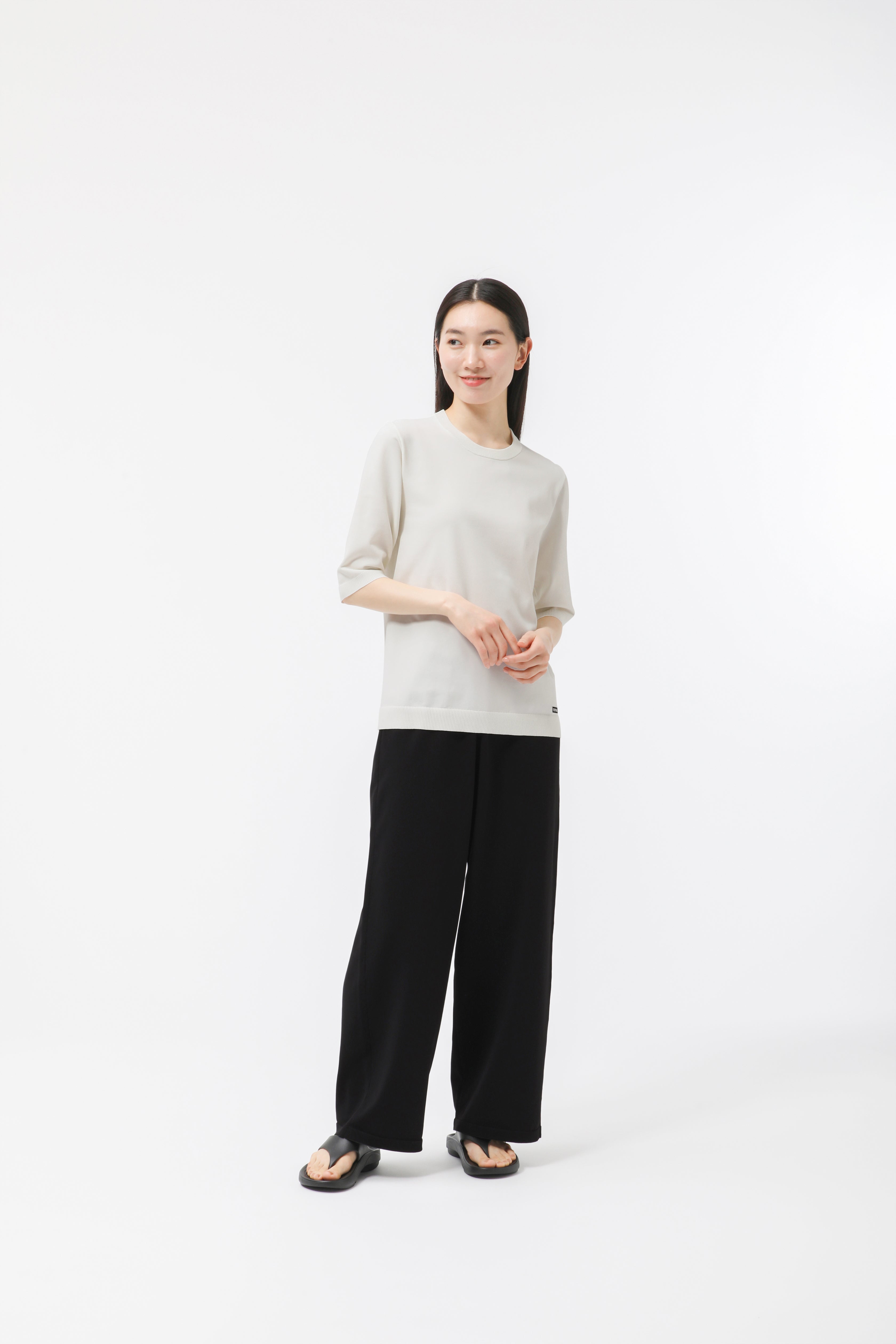 MIGARU Light Knit Women's Short Sleeve T-Shirt / Long Pants