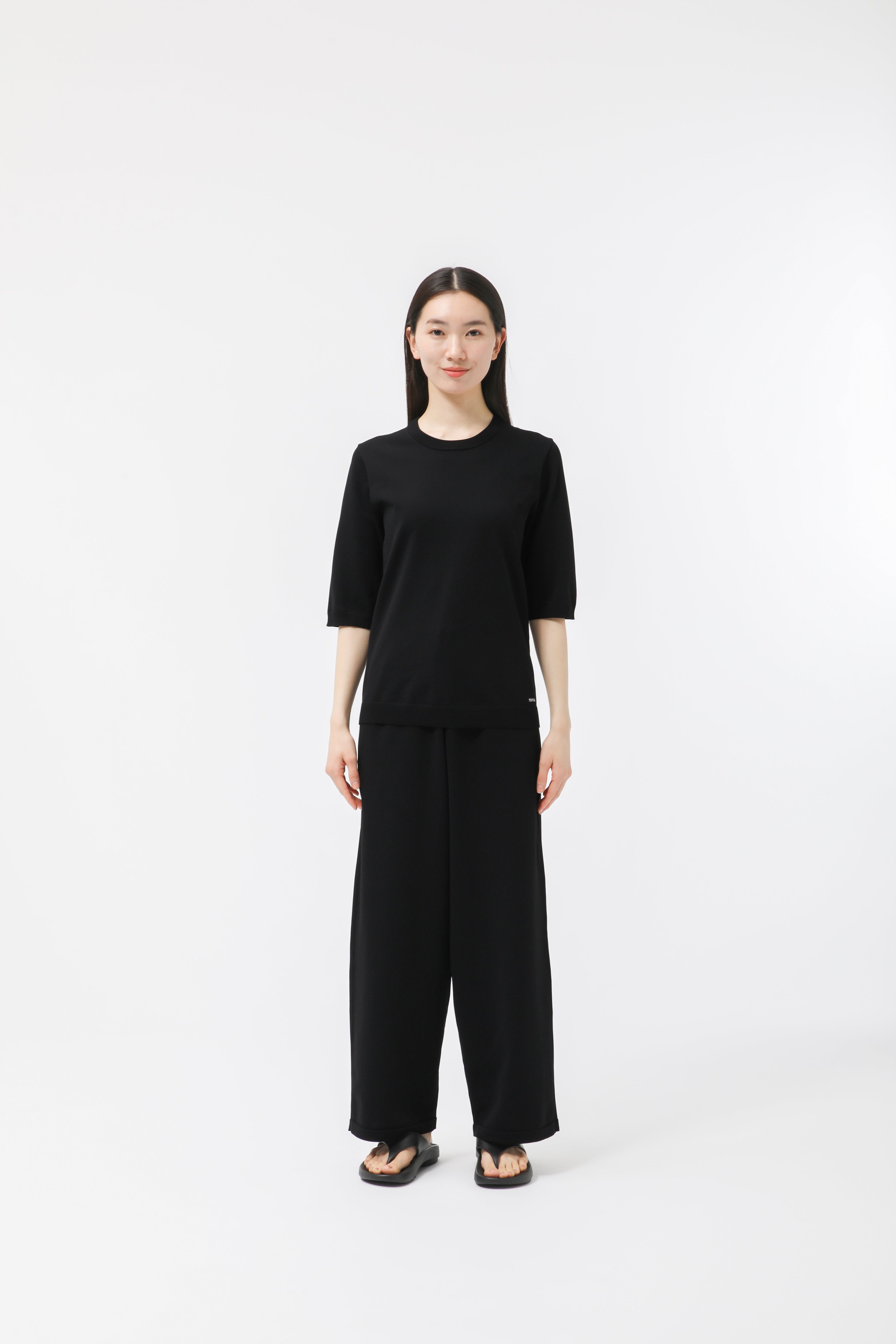 MIGARU Light Knit Women's Short Sleeve T-Shirt / Long Pants