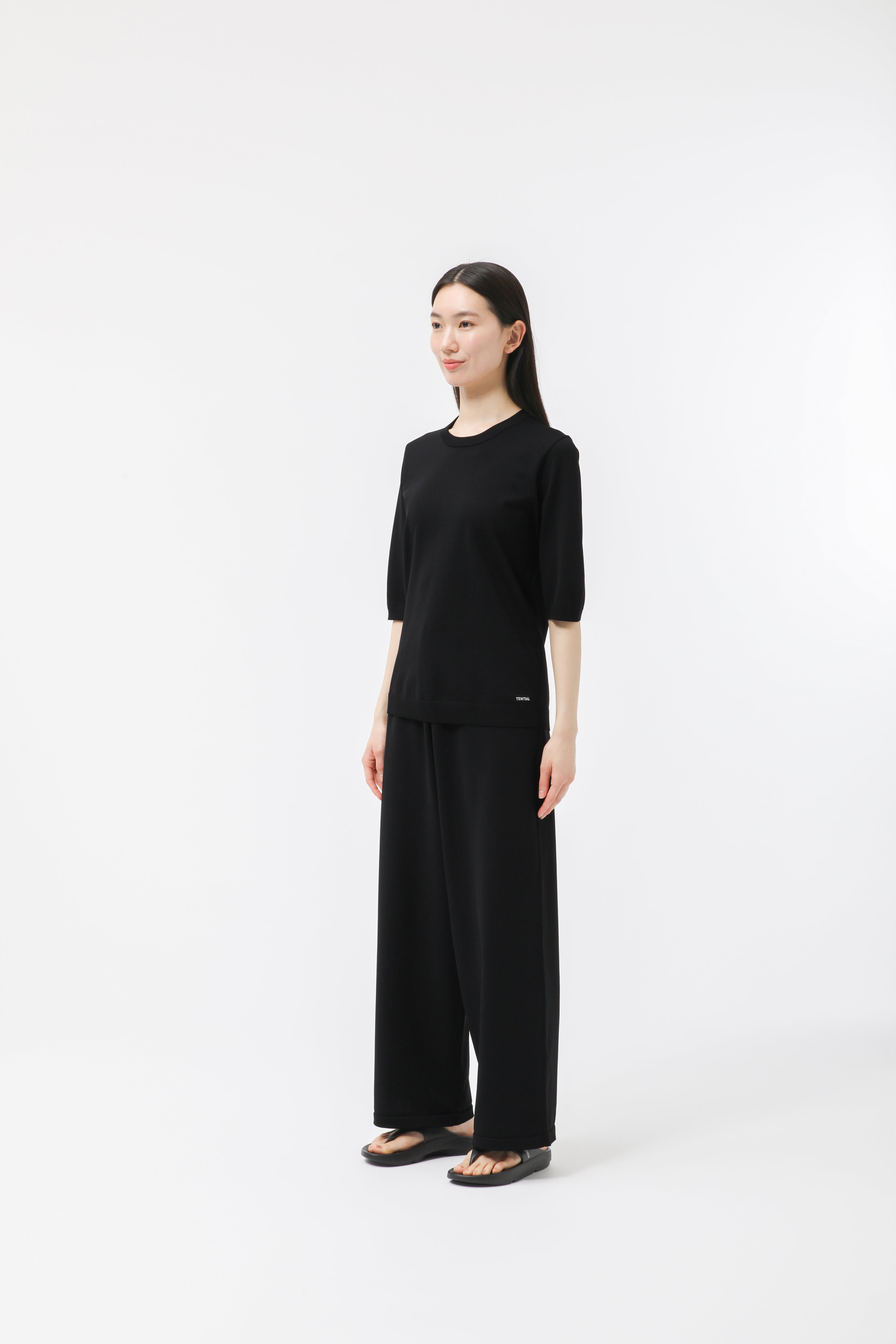 MIGARU Light Knit Women's Short Sleeve T-Shirt / Long Pants