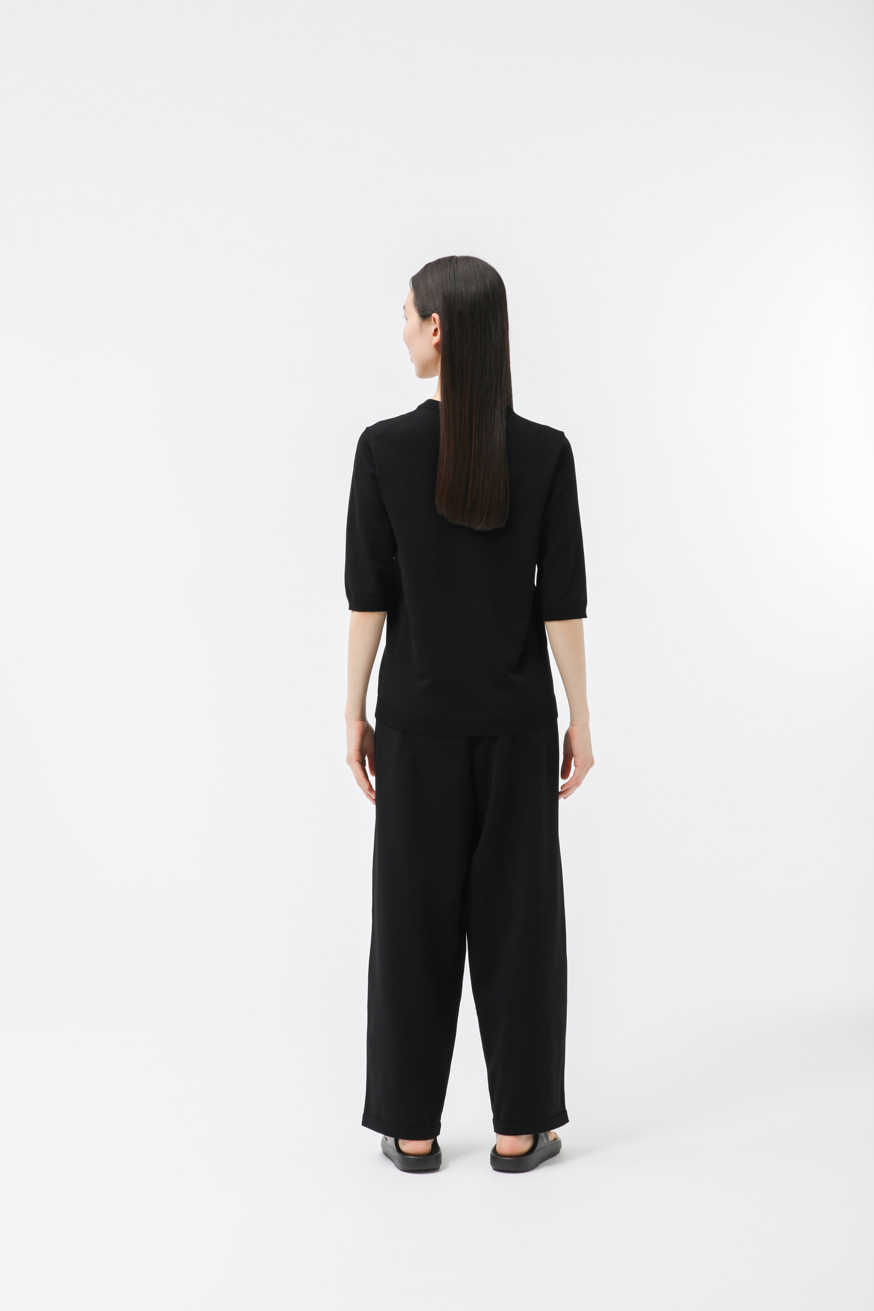 MIGARU Light Knit Women's Short Sleeve T-Shirt / Long Pants