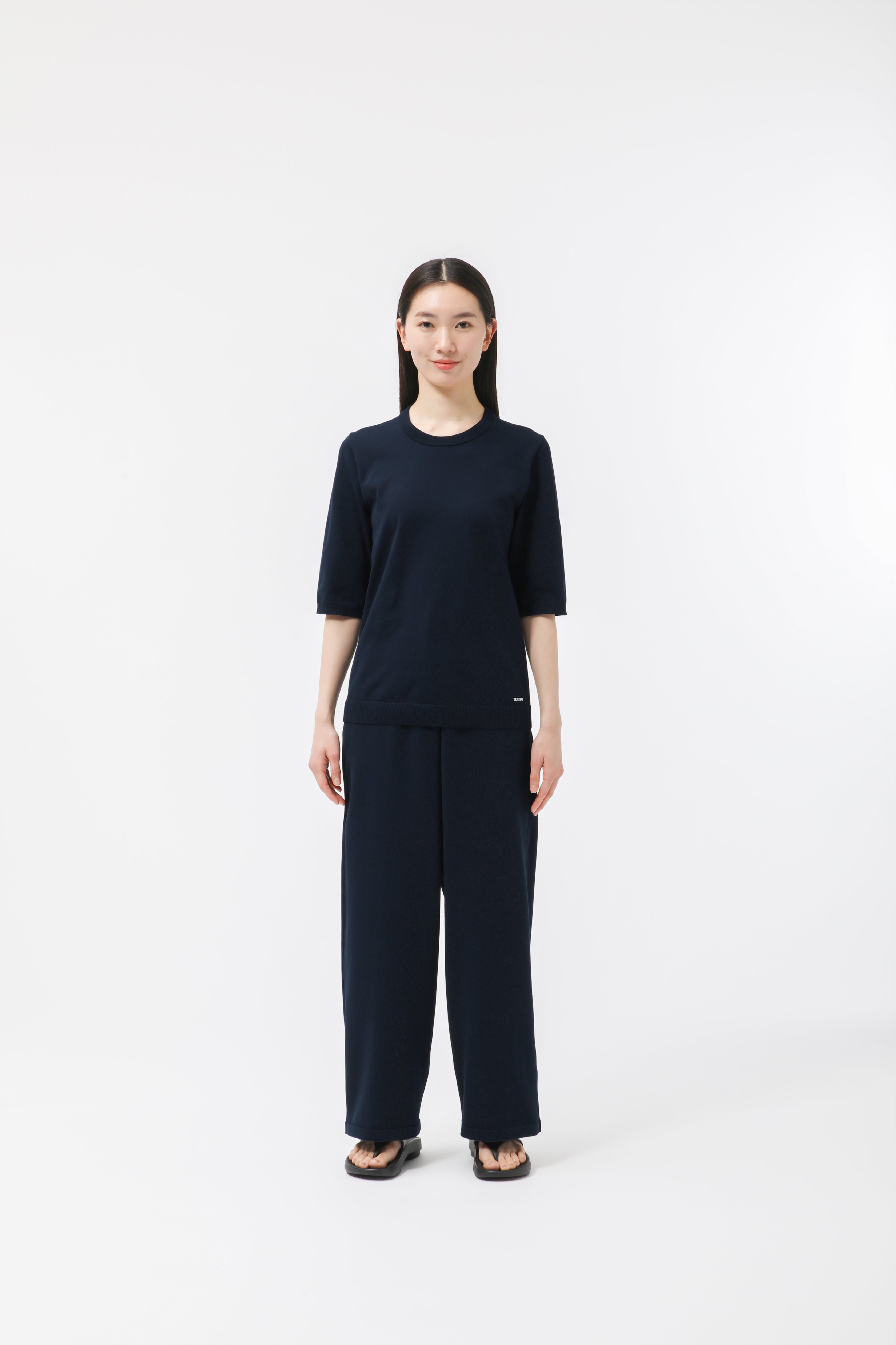 MIGARU Light Knit Women's Short Sleeve T-Shirt / Long Pants