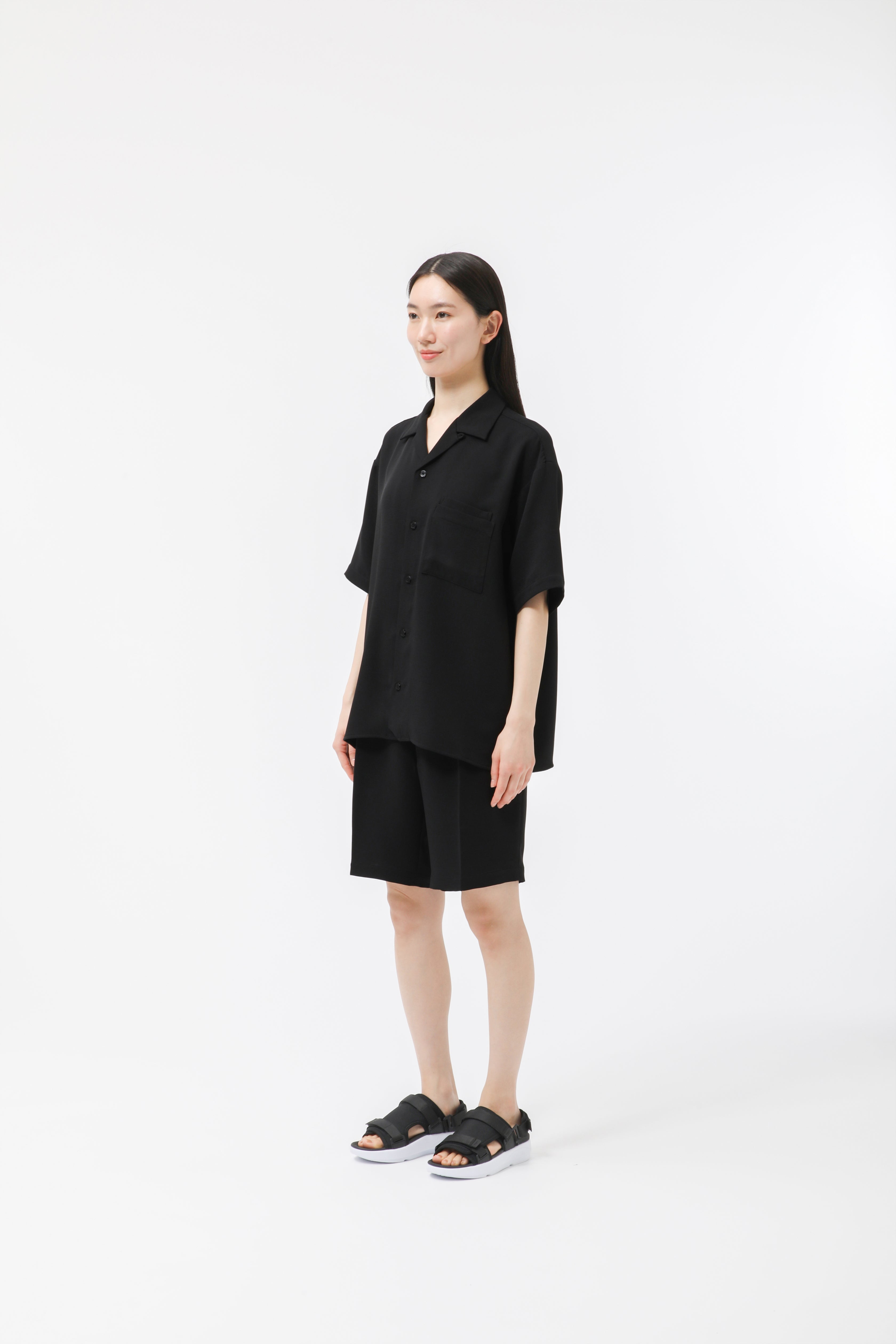 MIGARU Dry Short Sleeve Shirt Open Collar / Short Pants