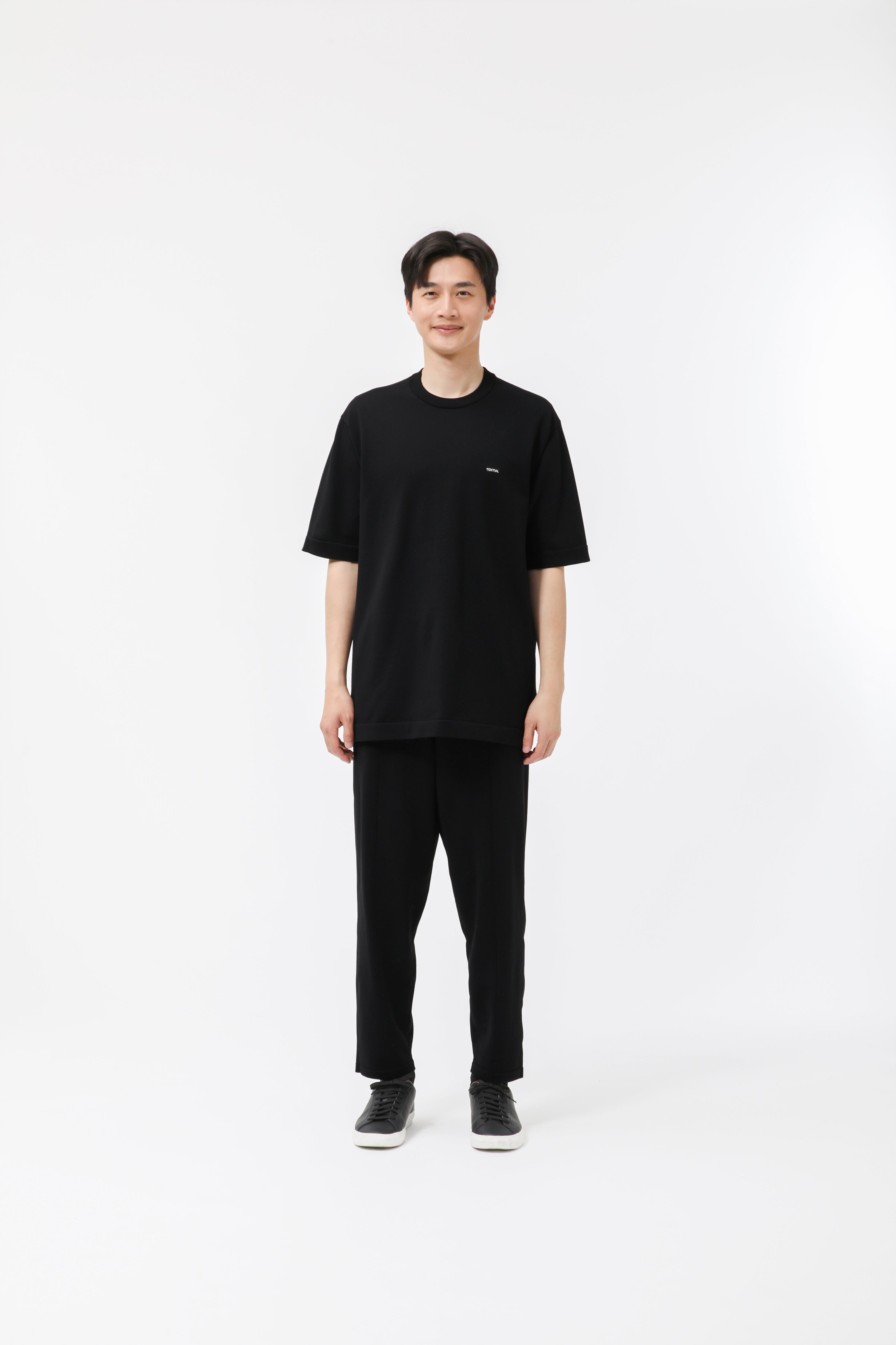 MIGARU Light Knit Short Sleeve T-Shirt / Long Pants