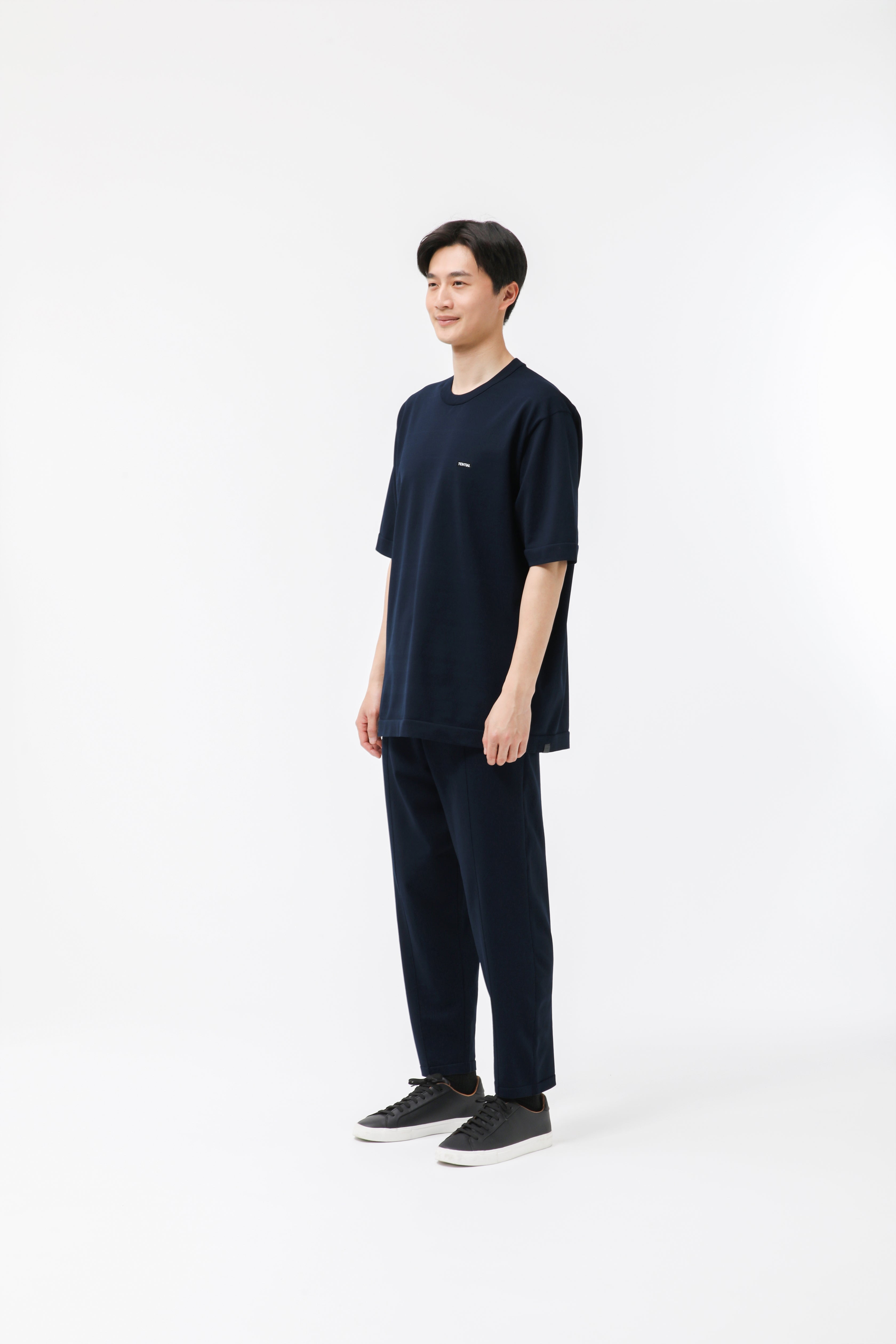 MIGARU Light Knit Short Sleeve T-Shirt / Long Pants