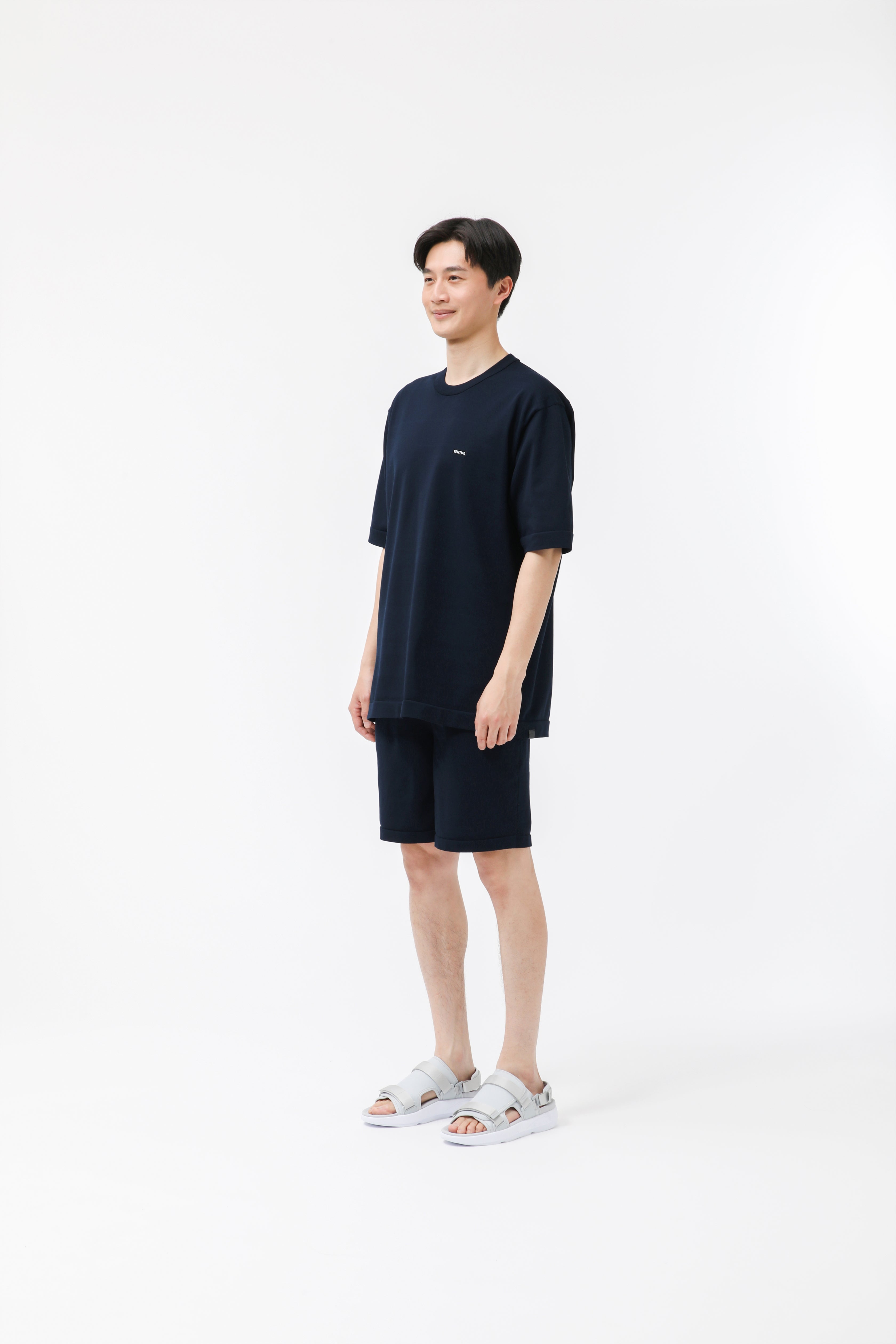 MIGARU Light Knit Short Sleeve T-Shirt / Short Pants