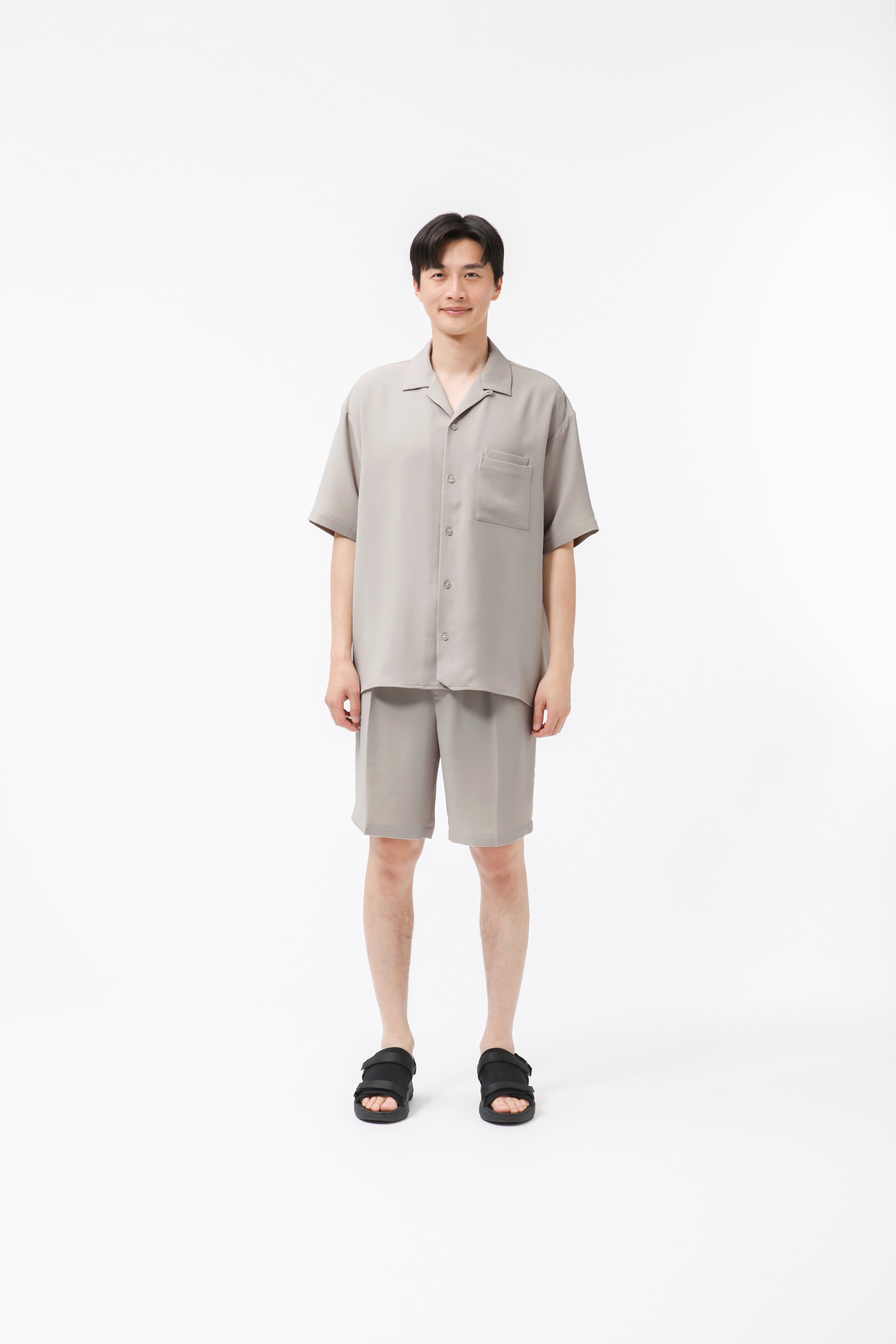 MIGARU Dry Short Sleeve Shirt Open Collar / Short Pants