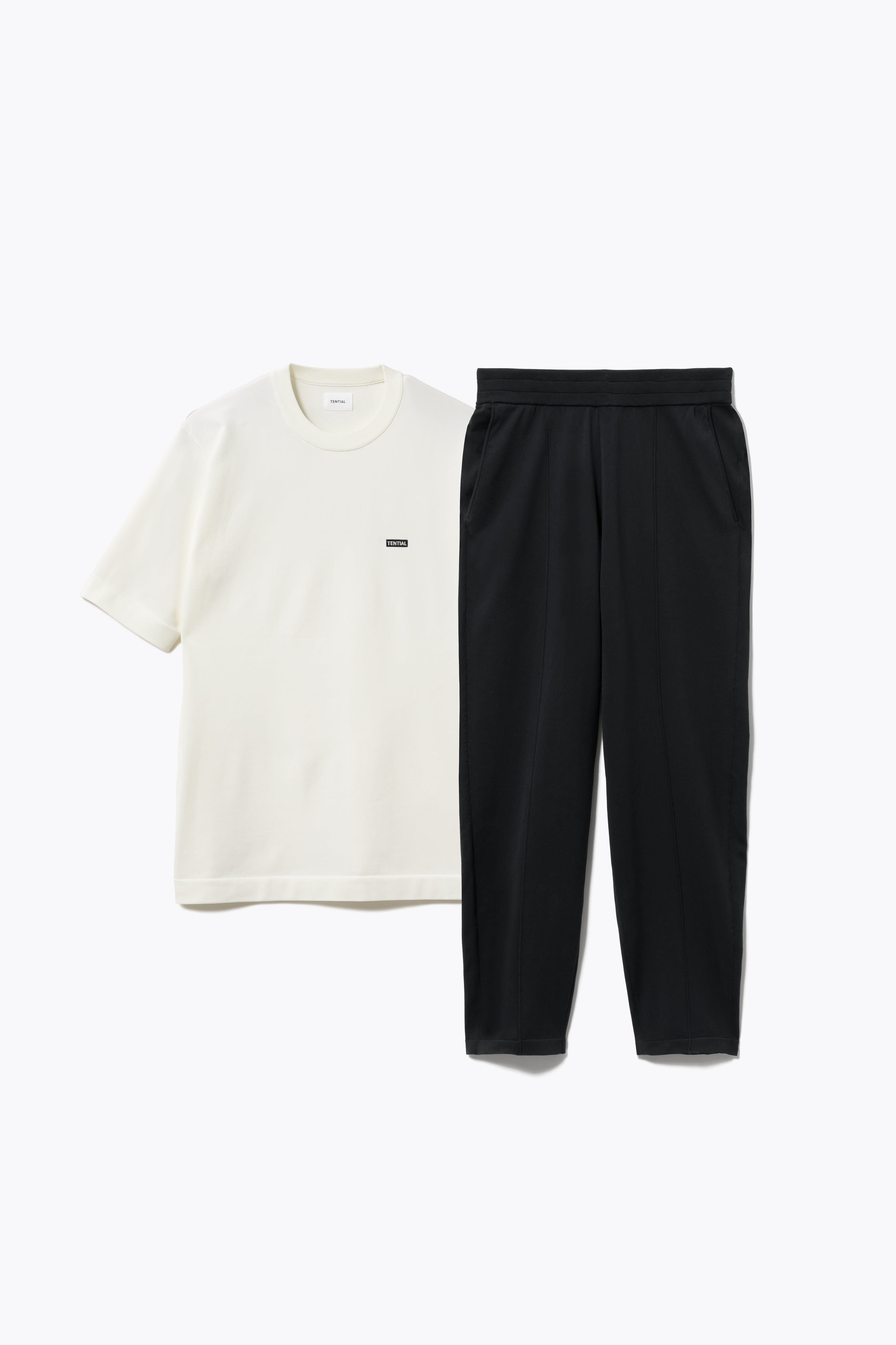 MIGARU Light Knit Short Sleeve T-Shirt / Long Pants