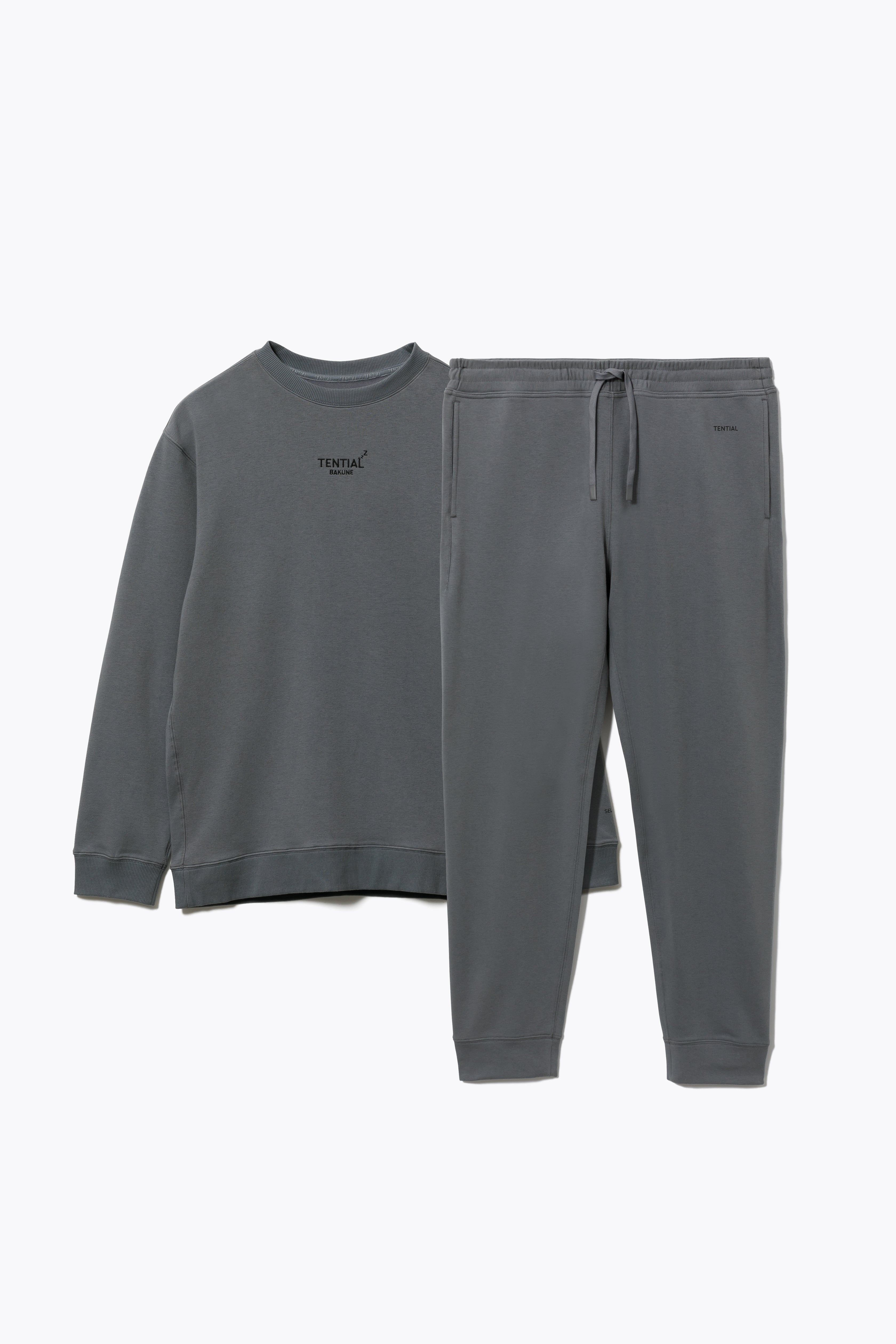 BAKUNE Sweat Men's Long Sleeve Crew Neck / Long Pants