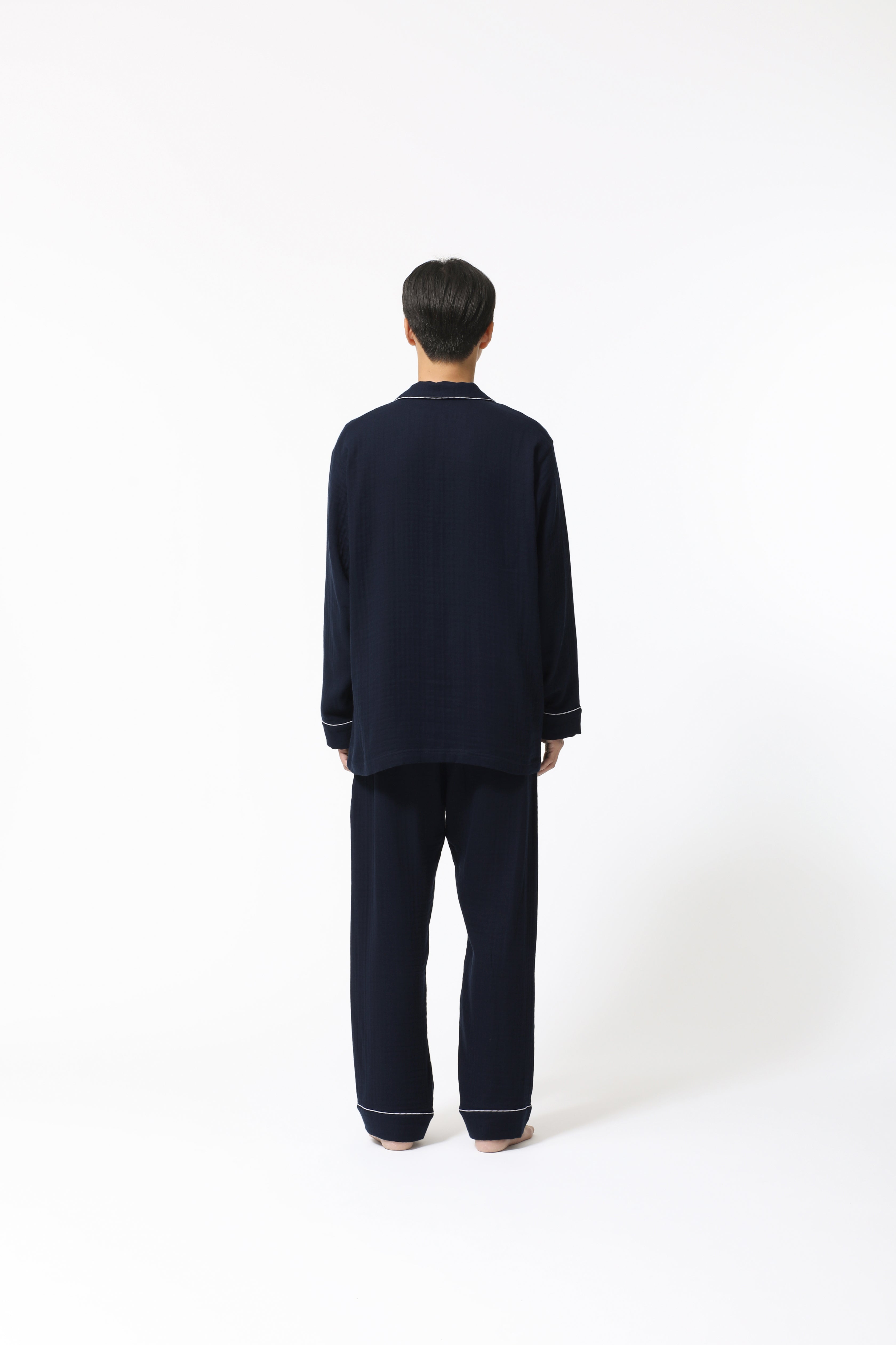 BAKUNE Pajamas Gauze Long Sleeve Shirt / Long Pants