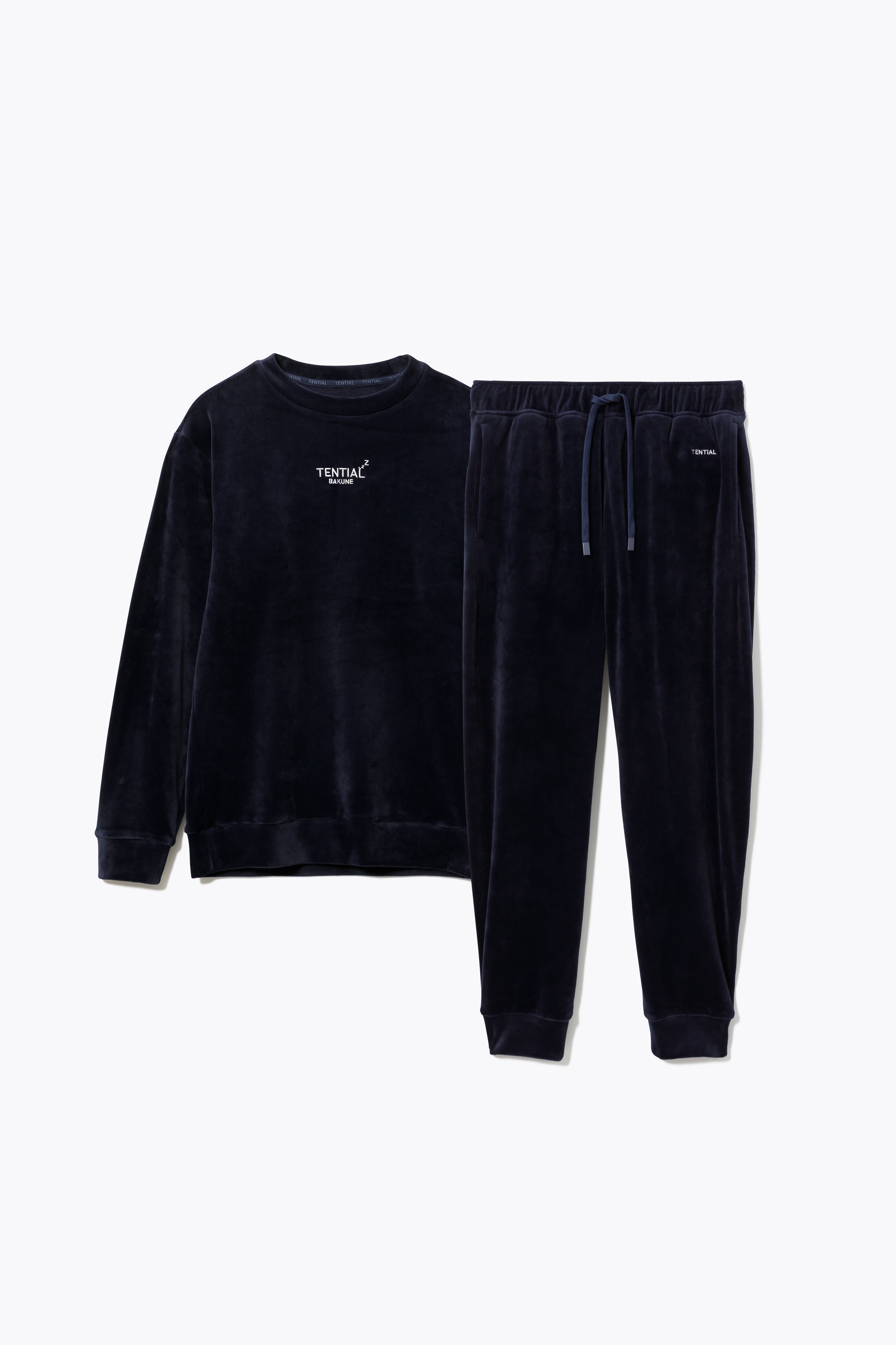 BAKUNE Velour Long Sleeve Crew Neck / Long Pants