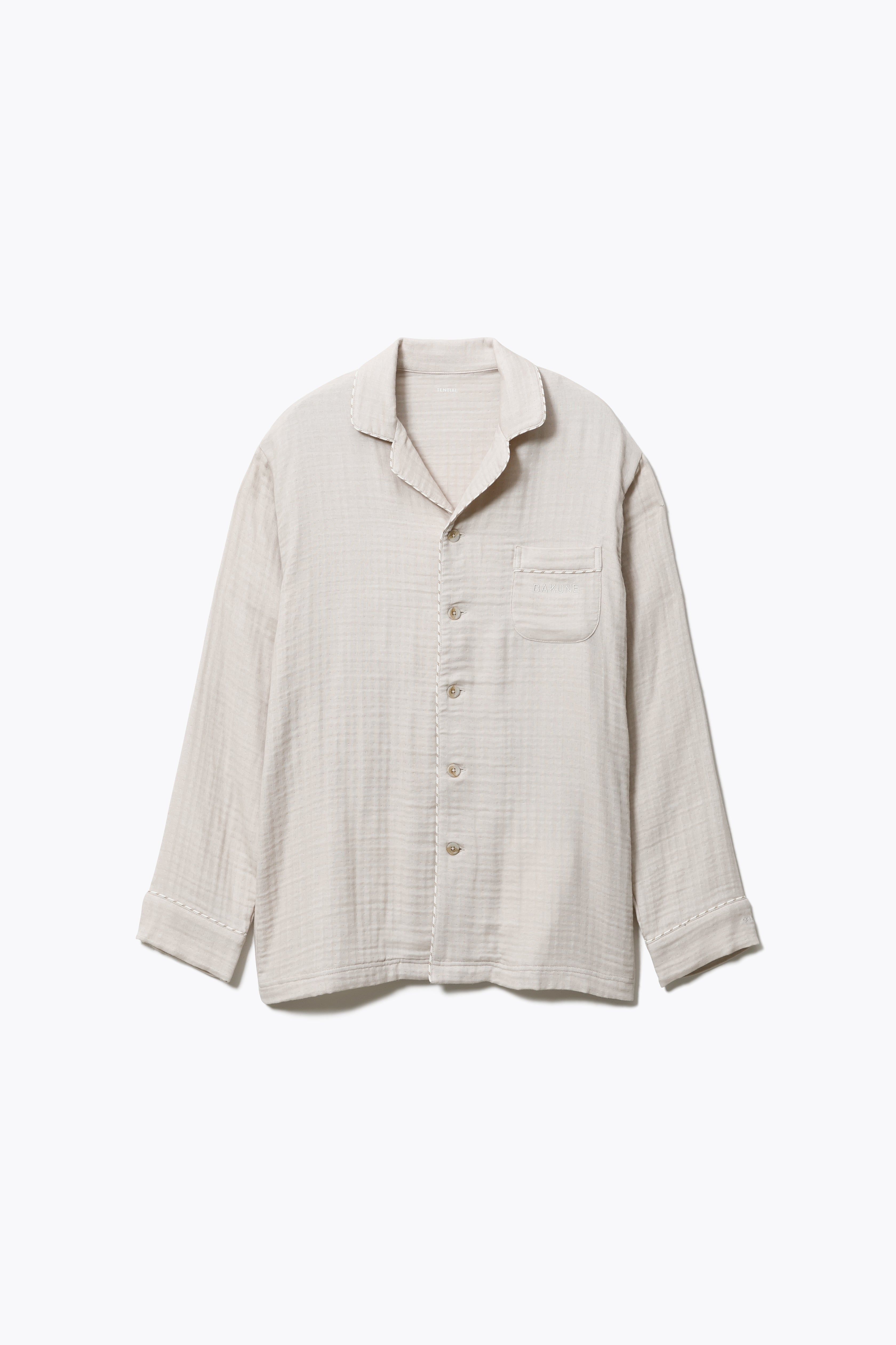 BAKUNE Pajamas Gauze Long Sleeve Shirt / Long Pants