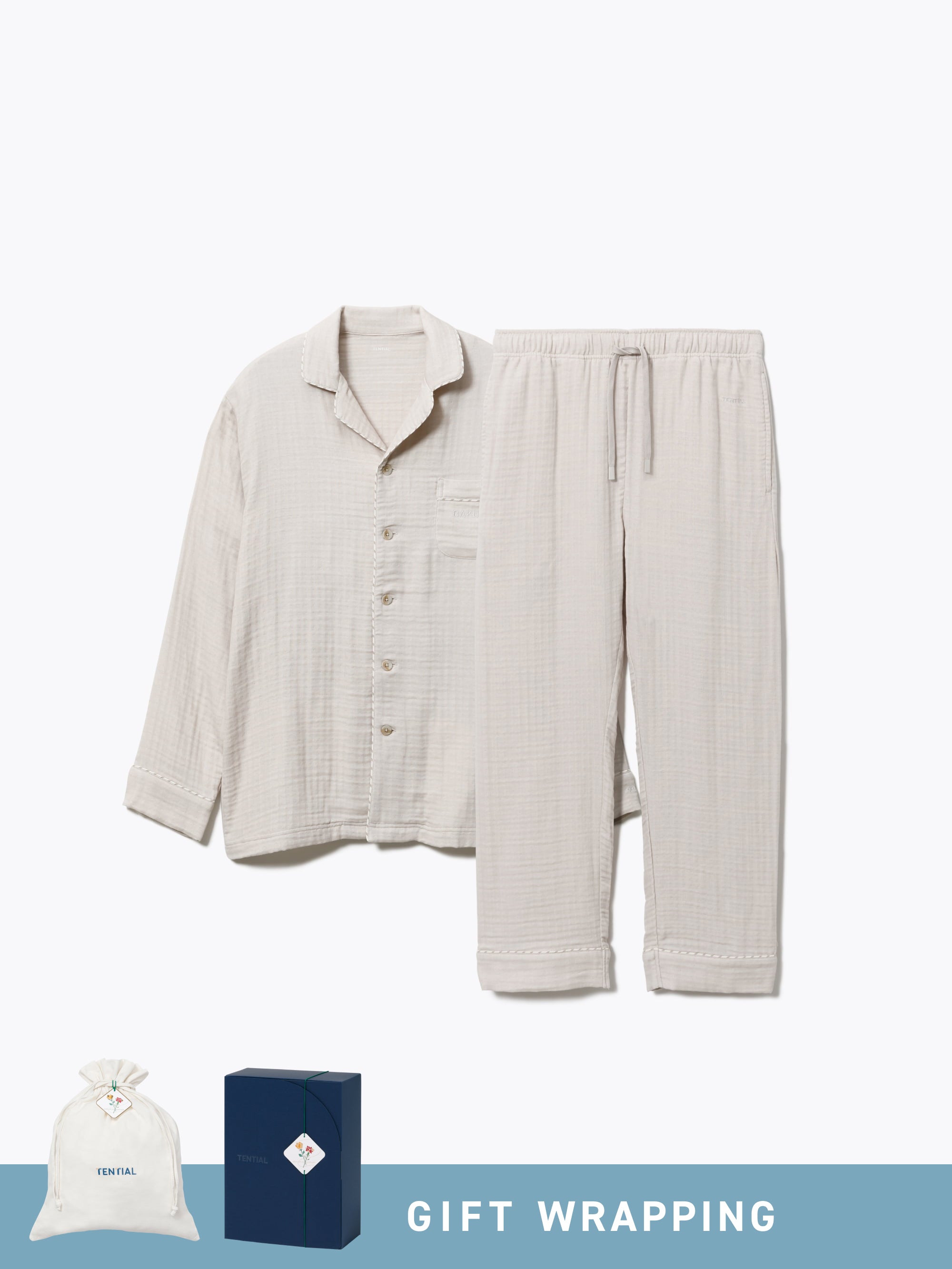 Gift Set - BAKUNE Pajamas Gauze Long Setup - TENTIAL
