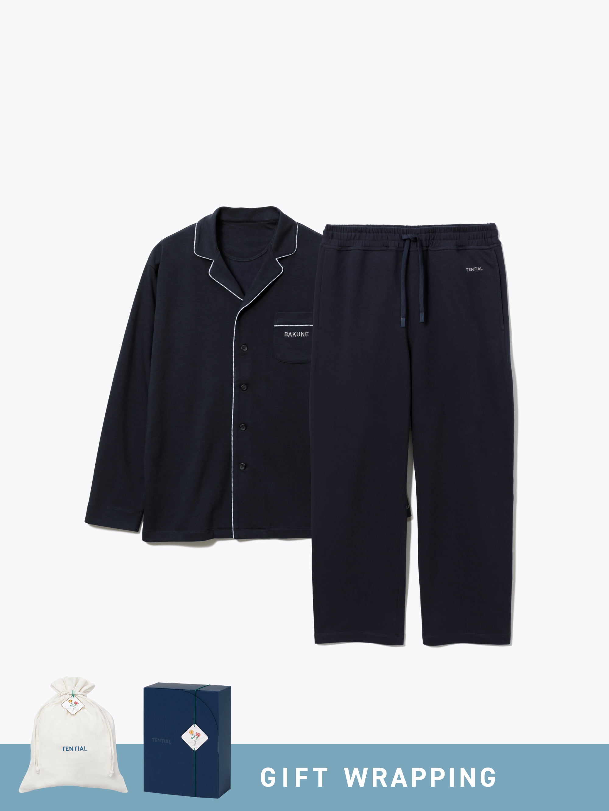 Gift Set - BAKUNE Pajamas Sweat Long Setup - TENTIAL