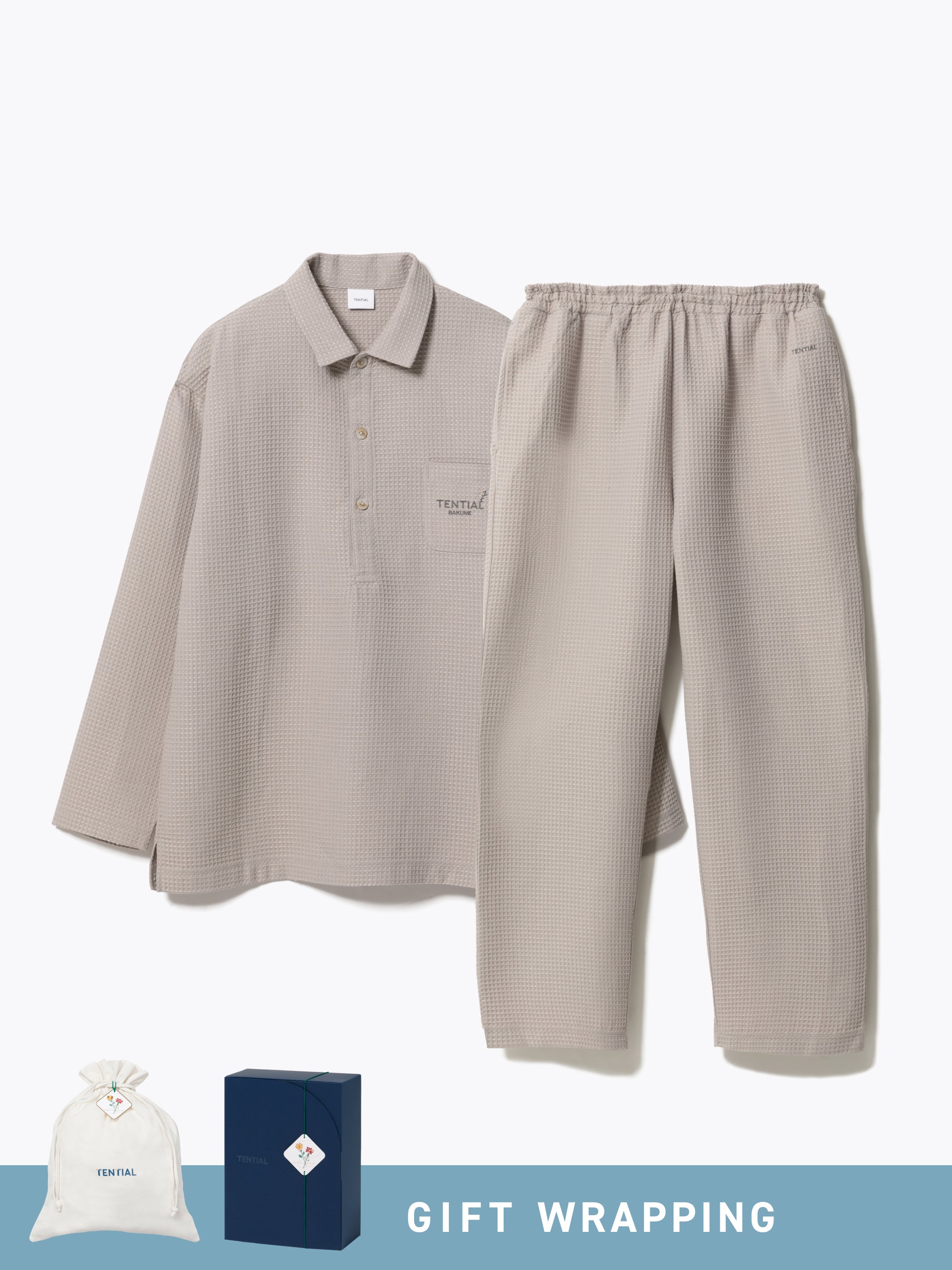Gift Set - BAKUNE Waffle Men's Long Setup - TENTIAL