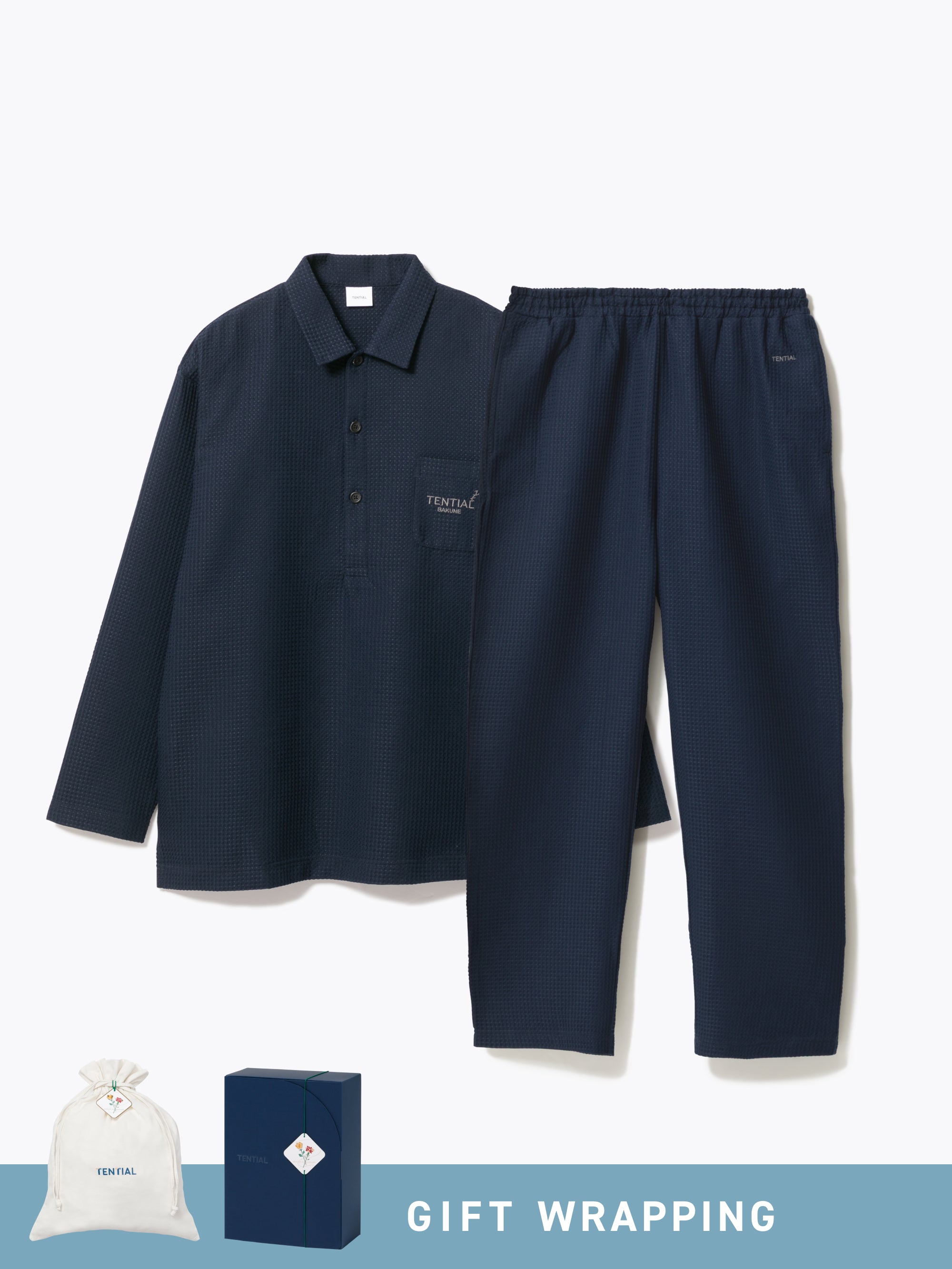 Gift Set - BAKUNE Waffle Men's Long Setup - TENTIAL