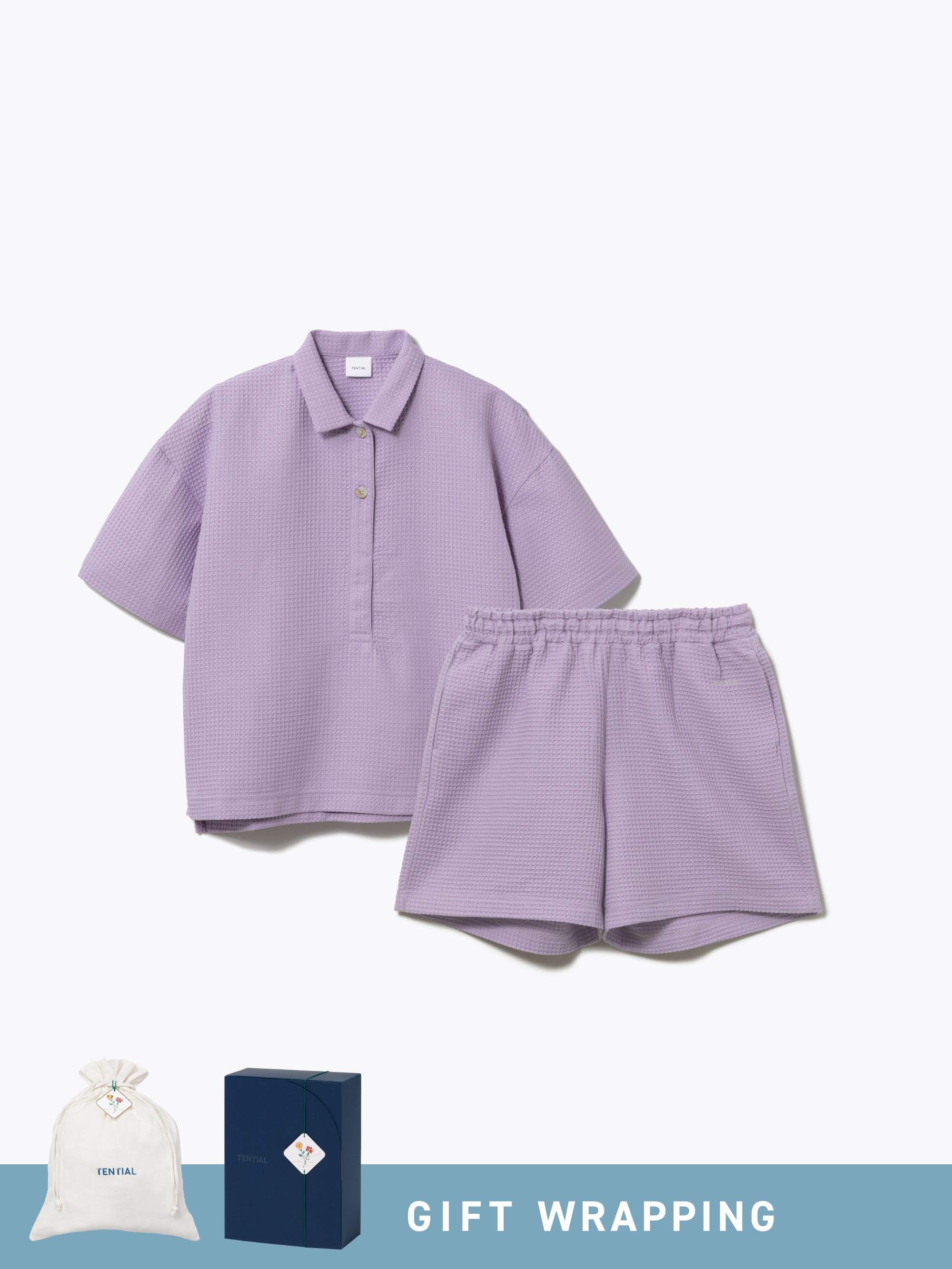 Gift Set - BAKUNE Waffle Women's Short Setup - TENTIAL