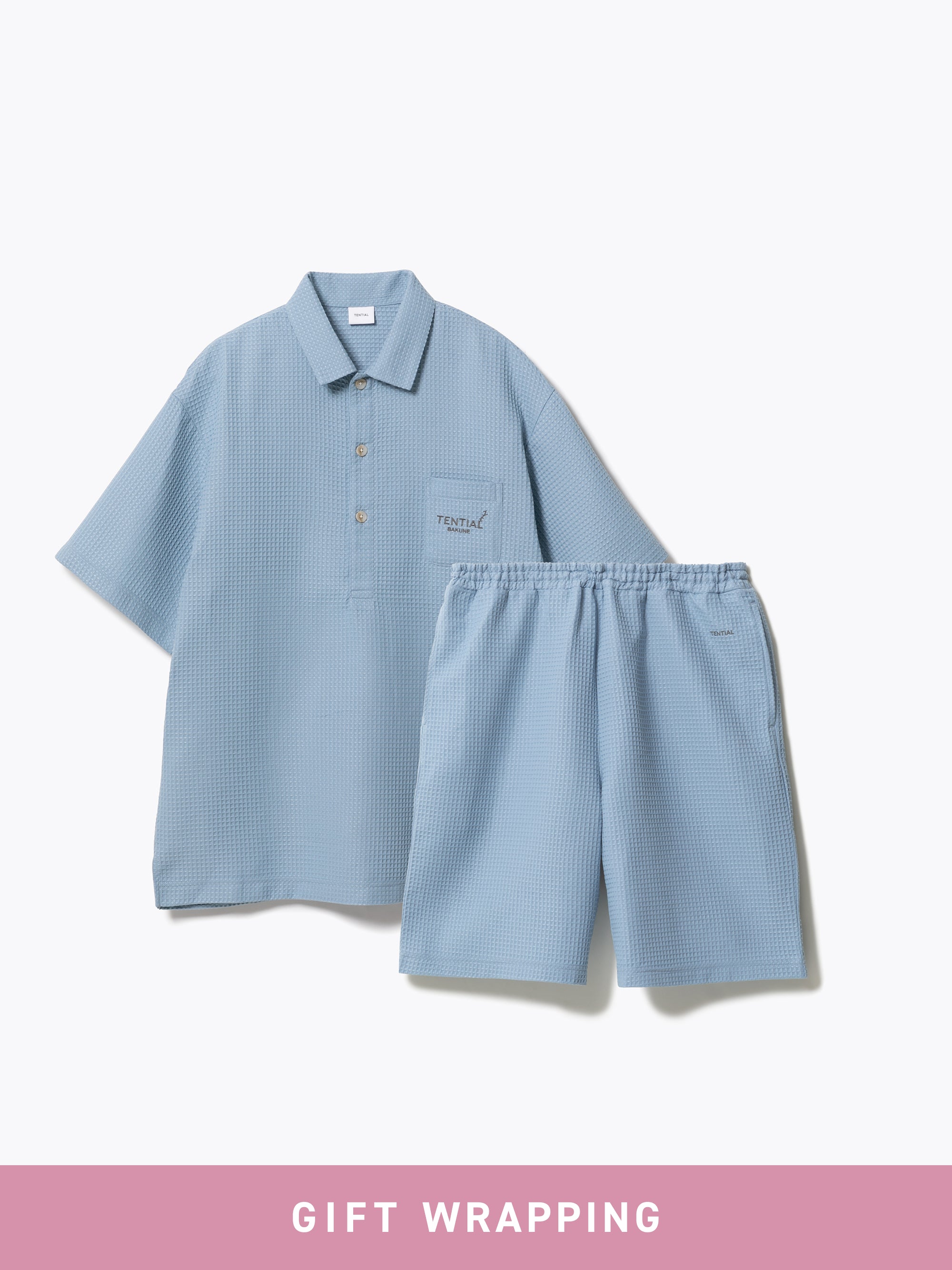Gift Set - BAKUNE Waffle Men's Short Setup - TENTIAL