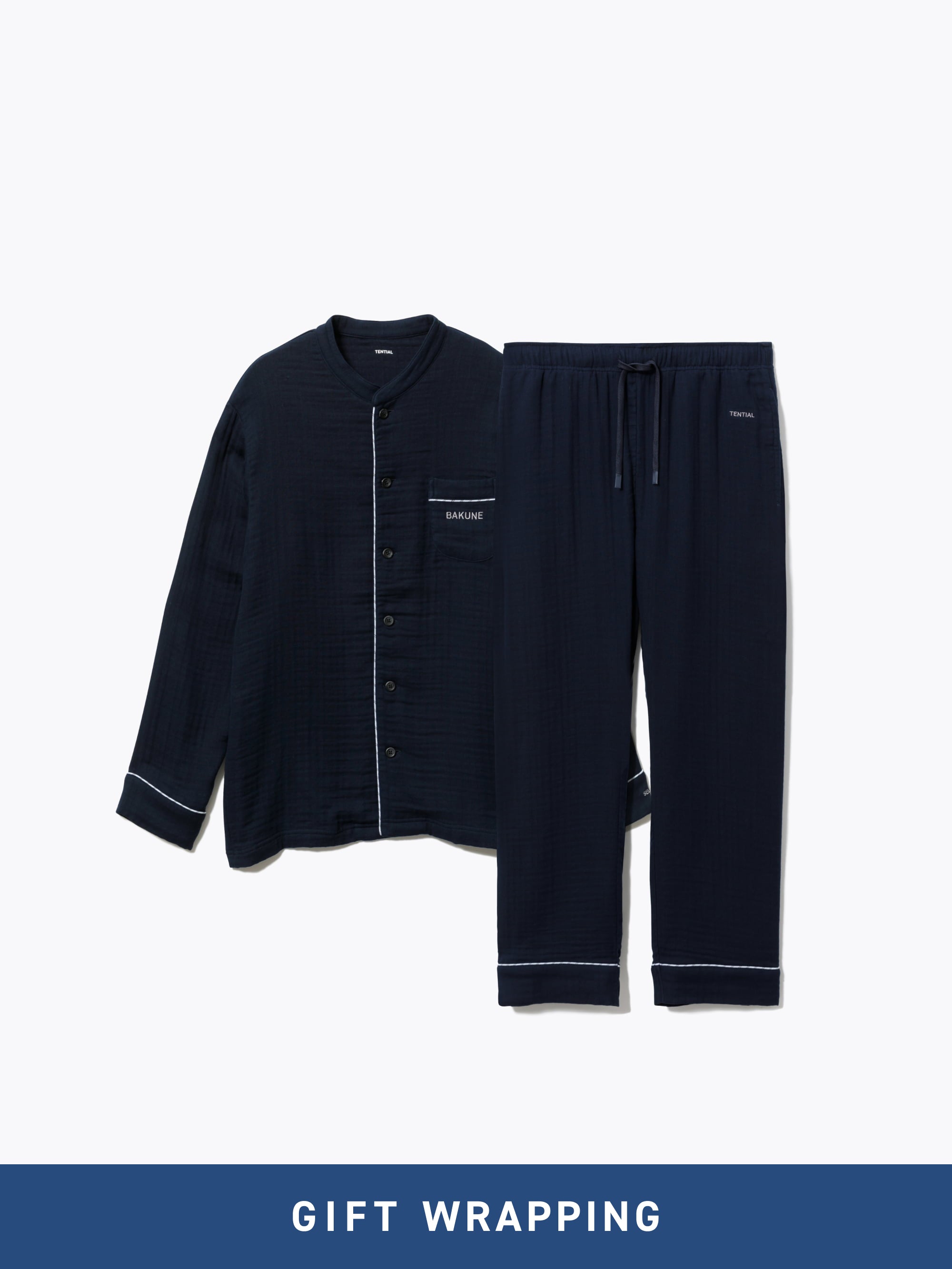 Gift Set - BAKUNE Pajamas Gauze Band Collar Long Setup