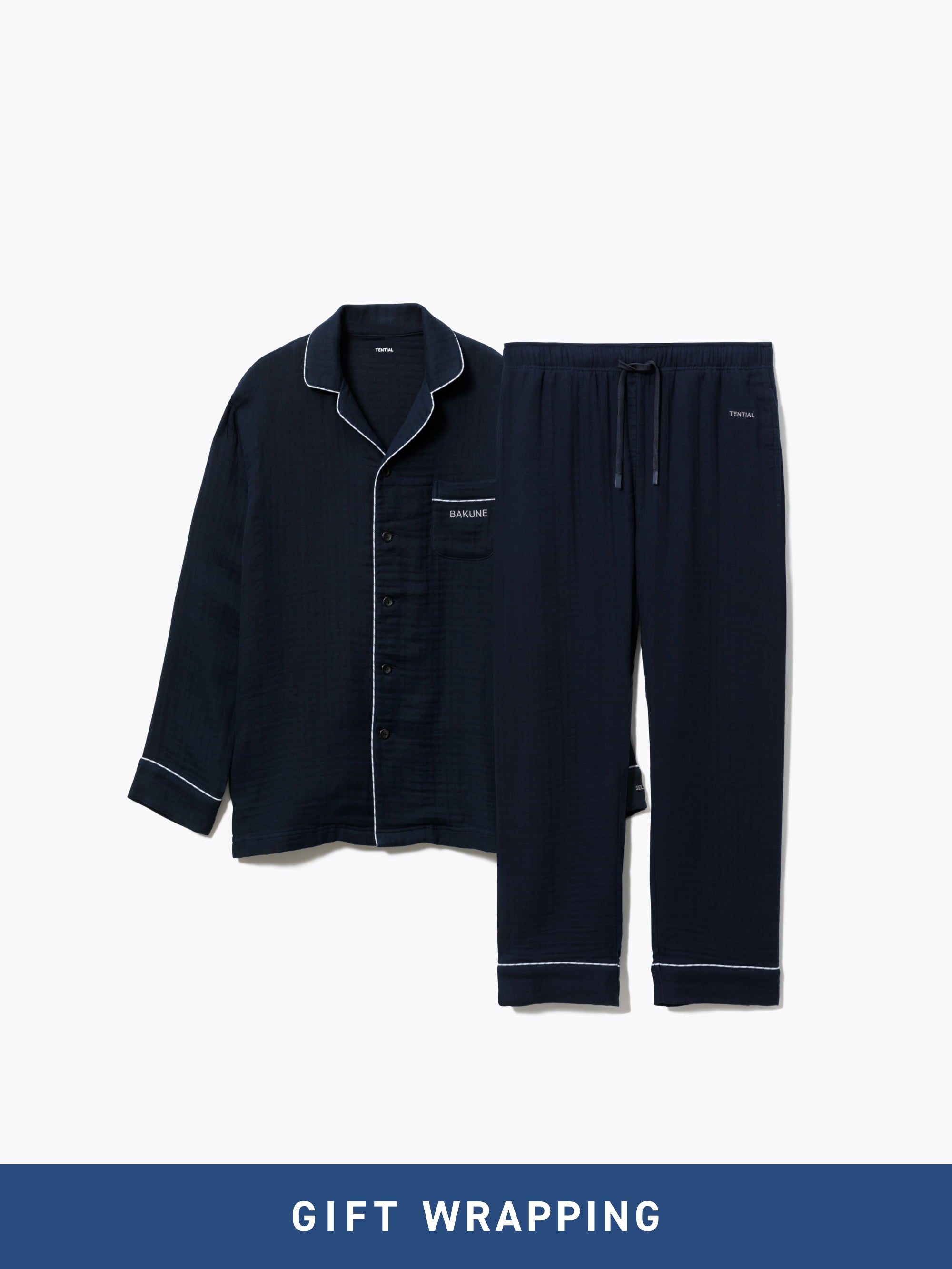 Gift Set - BAKUNE Pajamas Gauze Long Setup