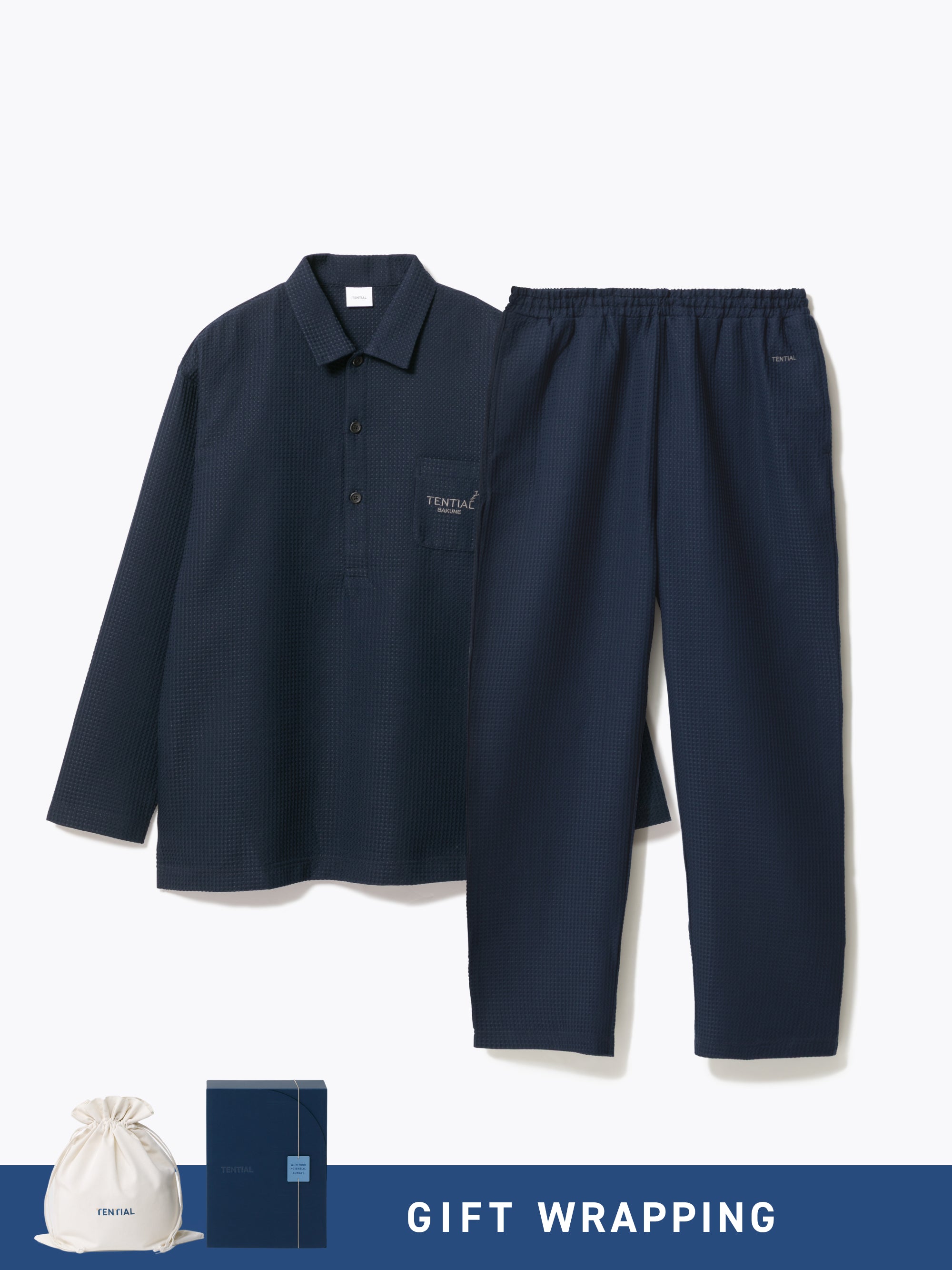Gift Set - BAKUNE Waffle Men's Long Setup - TENTIAL