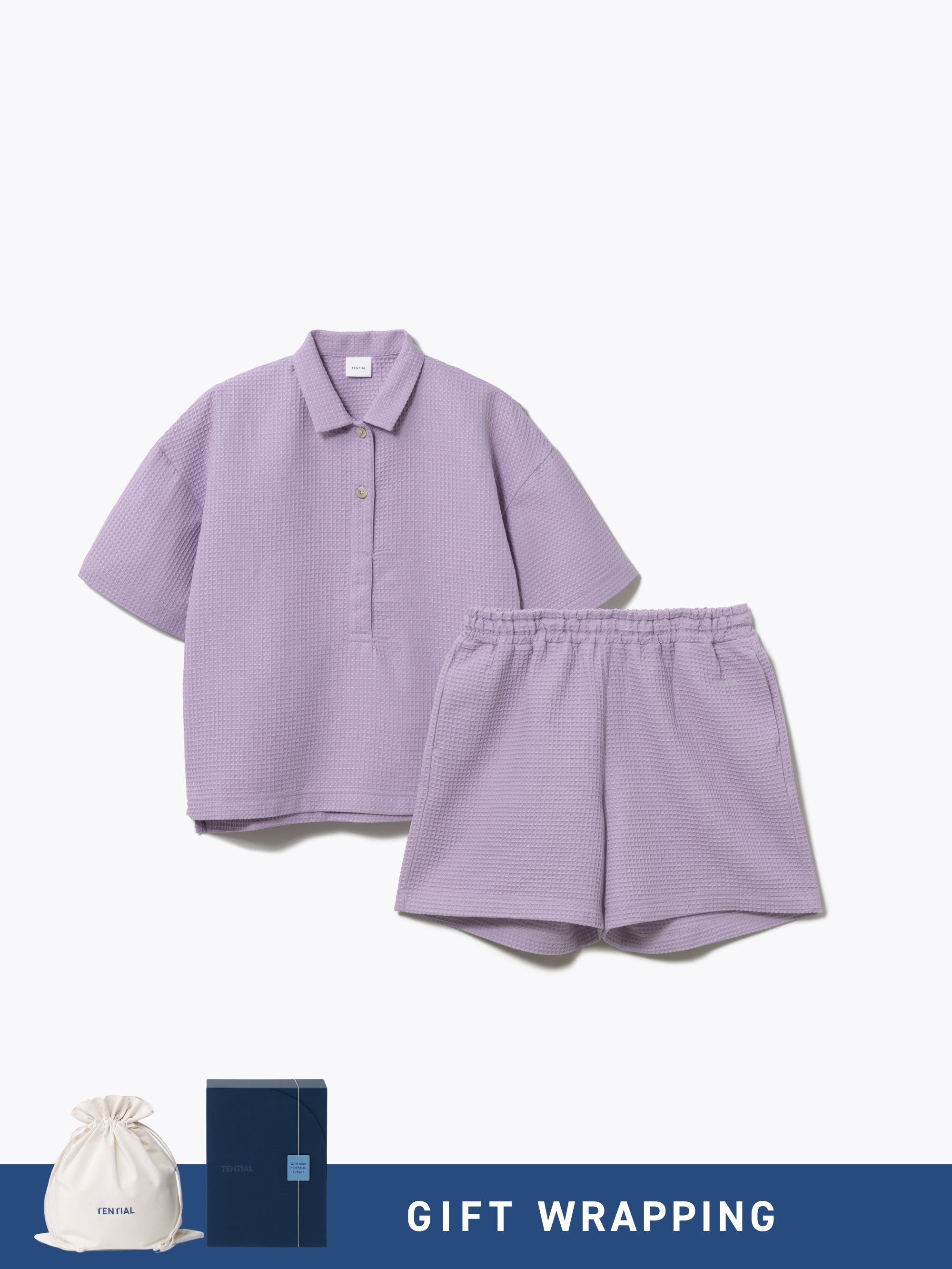 Gift Set - BAKUNE Waffle Women's Short Setup - TENTIAL