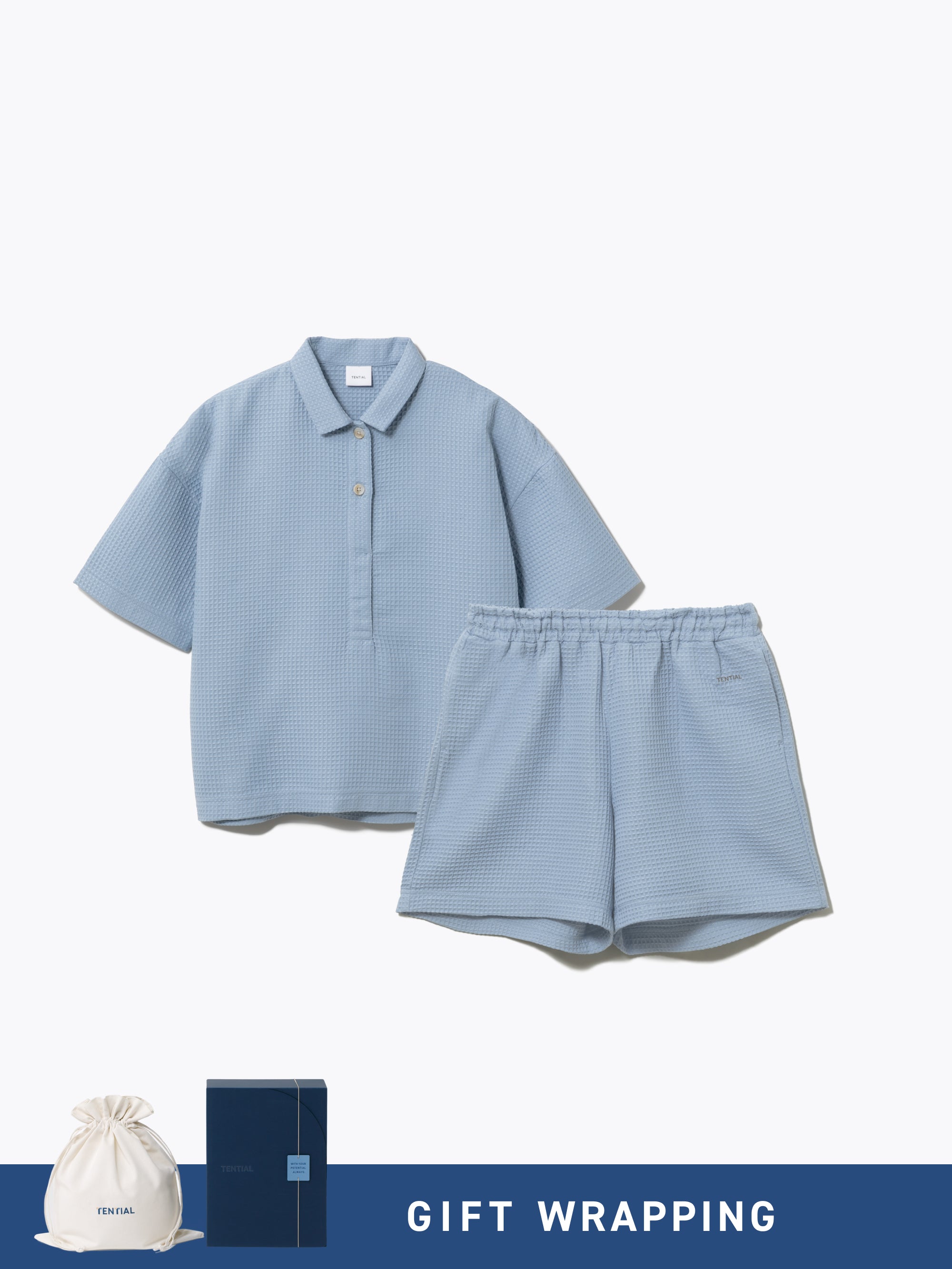 Gift Set - BAKUNE Waffle Women's Short Setup - TENTIAL