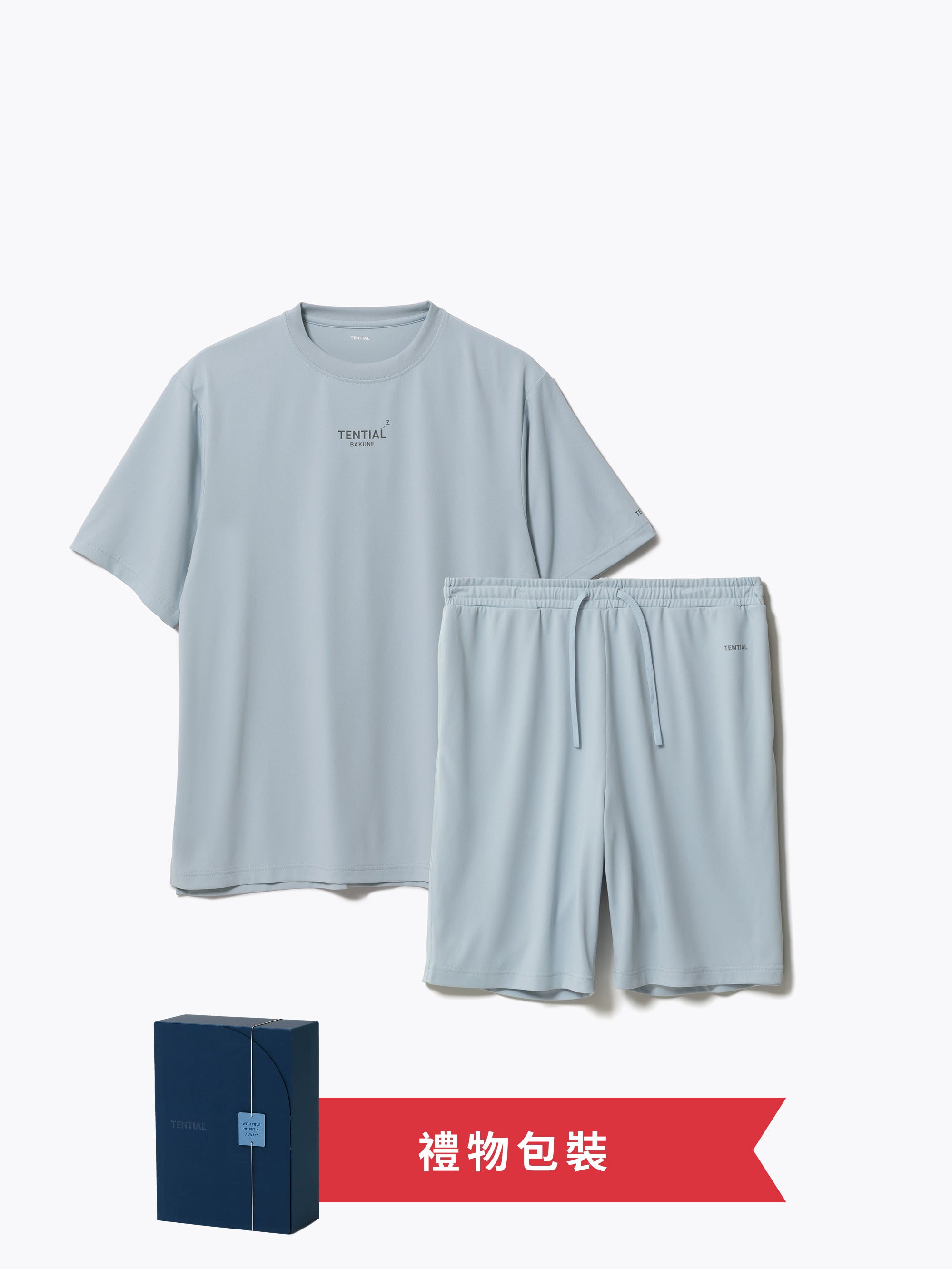 Gift Set - BAKUNE Dry Men's Short Sleeve T-Shirt / Short Pants