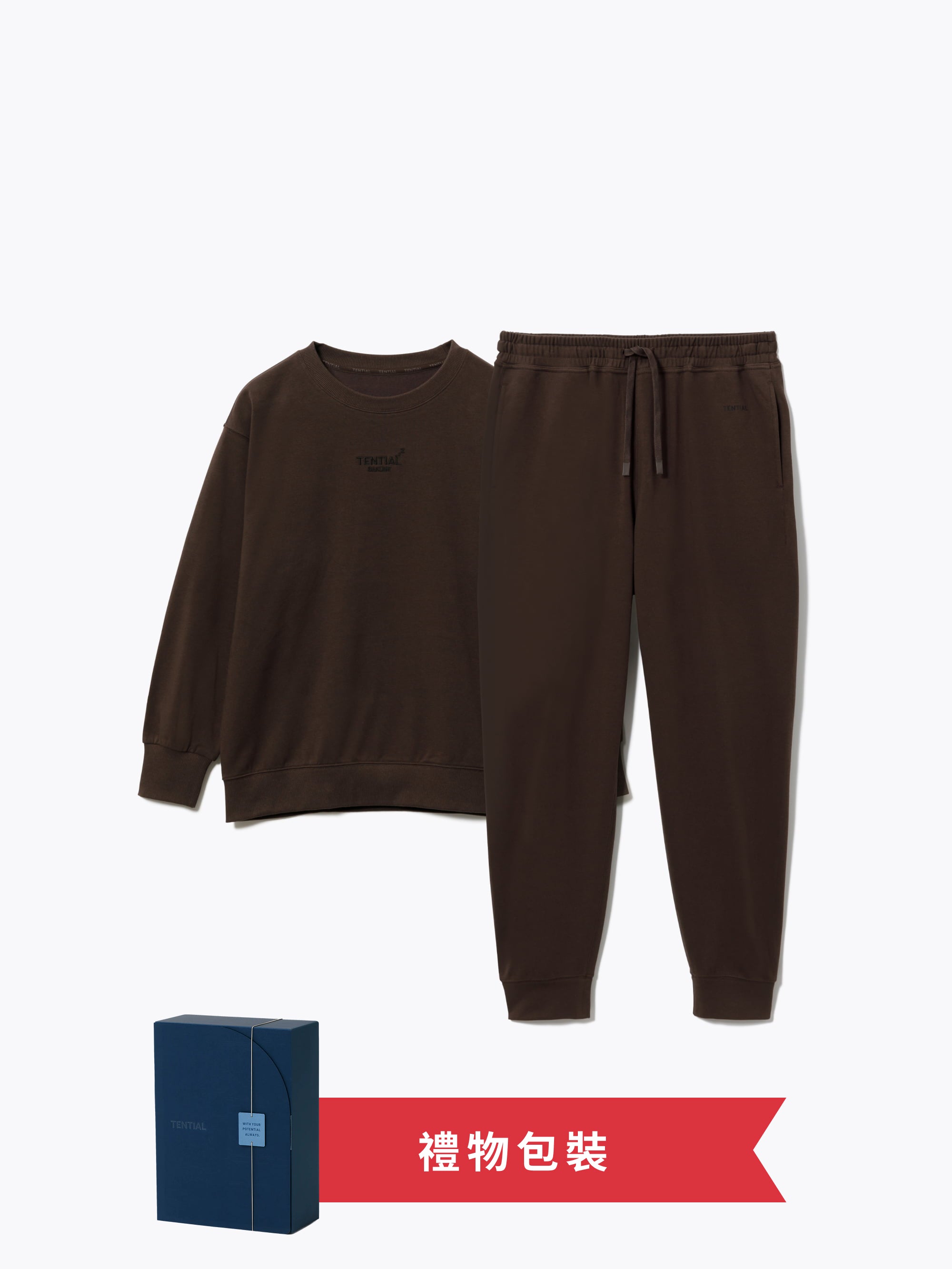 Gift Set - BAKUNE Sweat Women's Long Sleeve Crew Neck / Long Pants