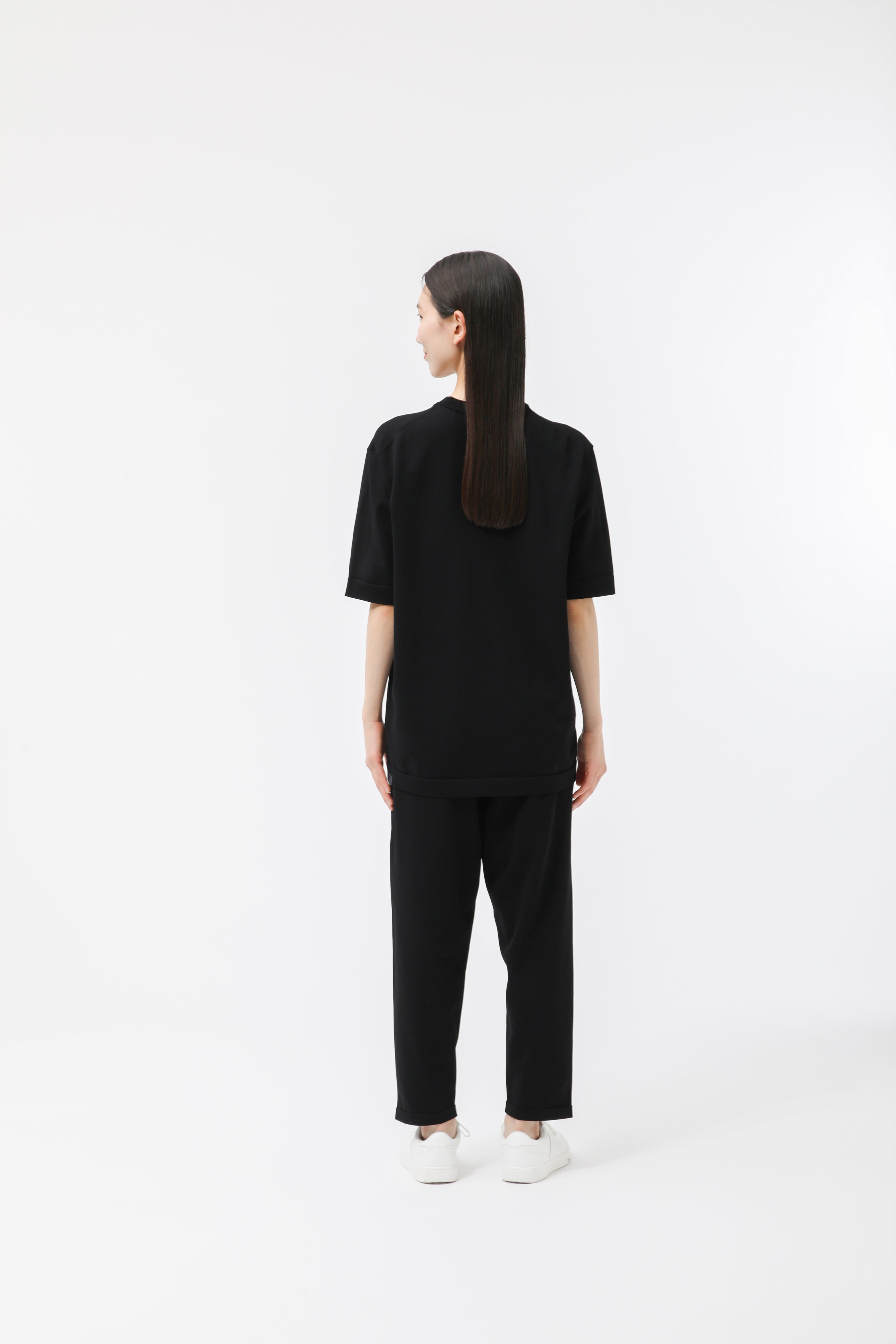 MIGARU Light Knit Short Sleeve T-Shirt / Long Pants