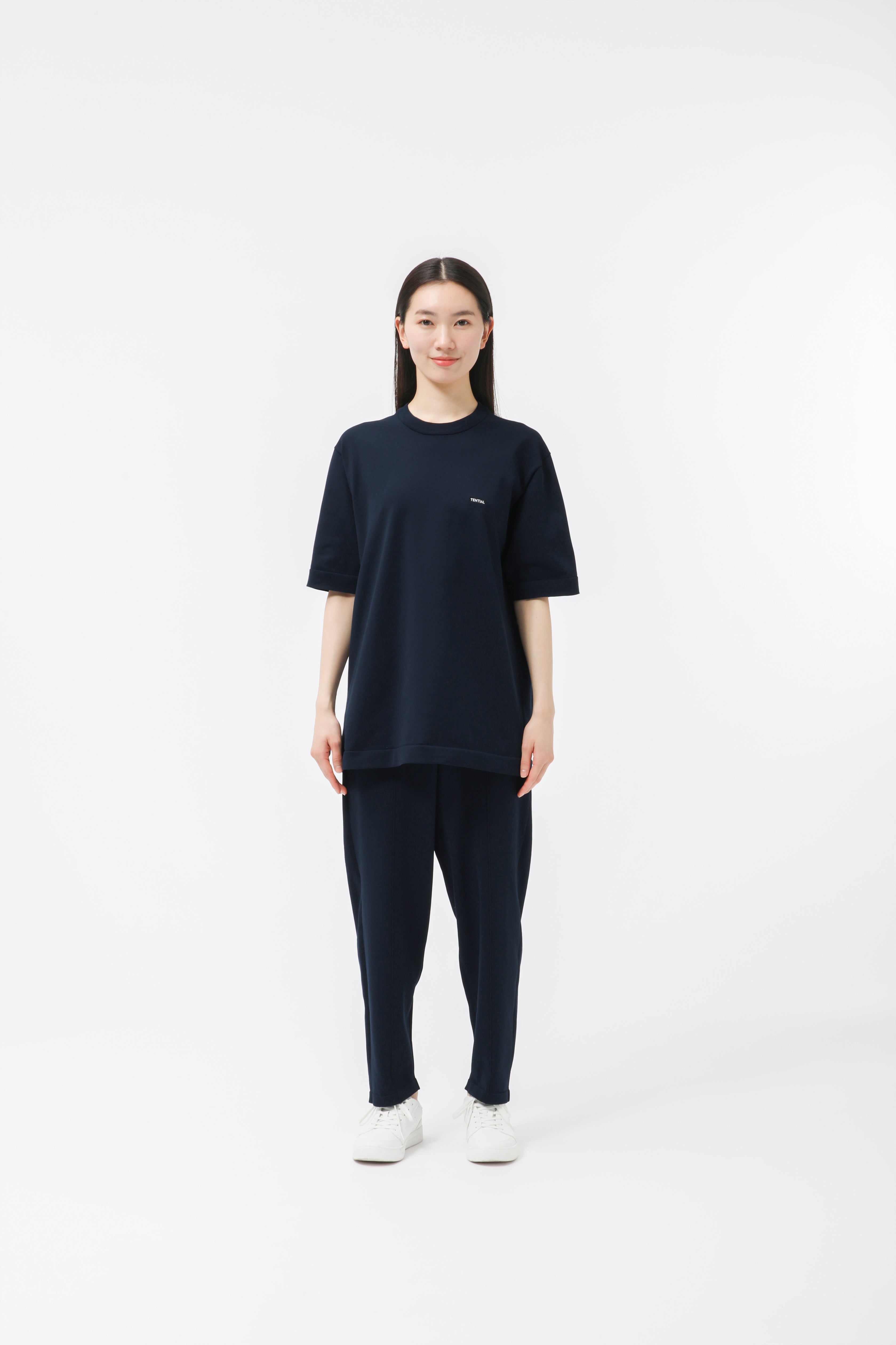 MIGARU Light Knit Short Sleeve T-Shirt / Long Pants