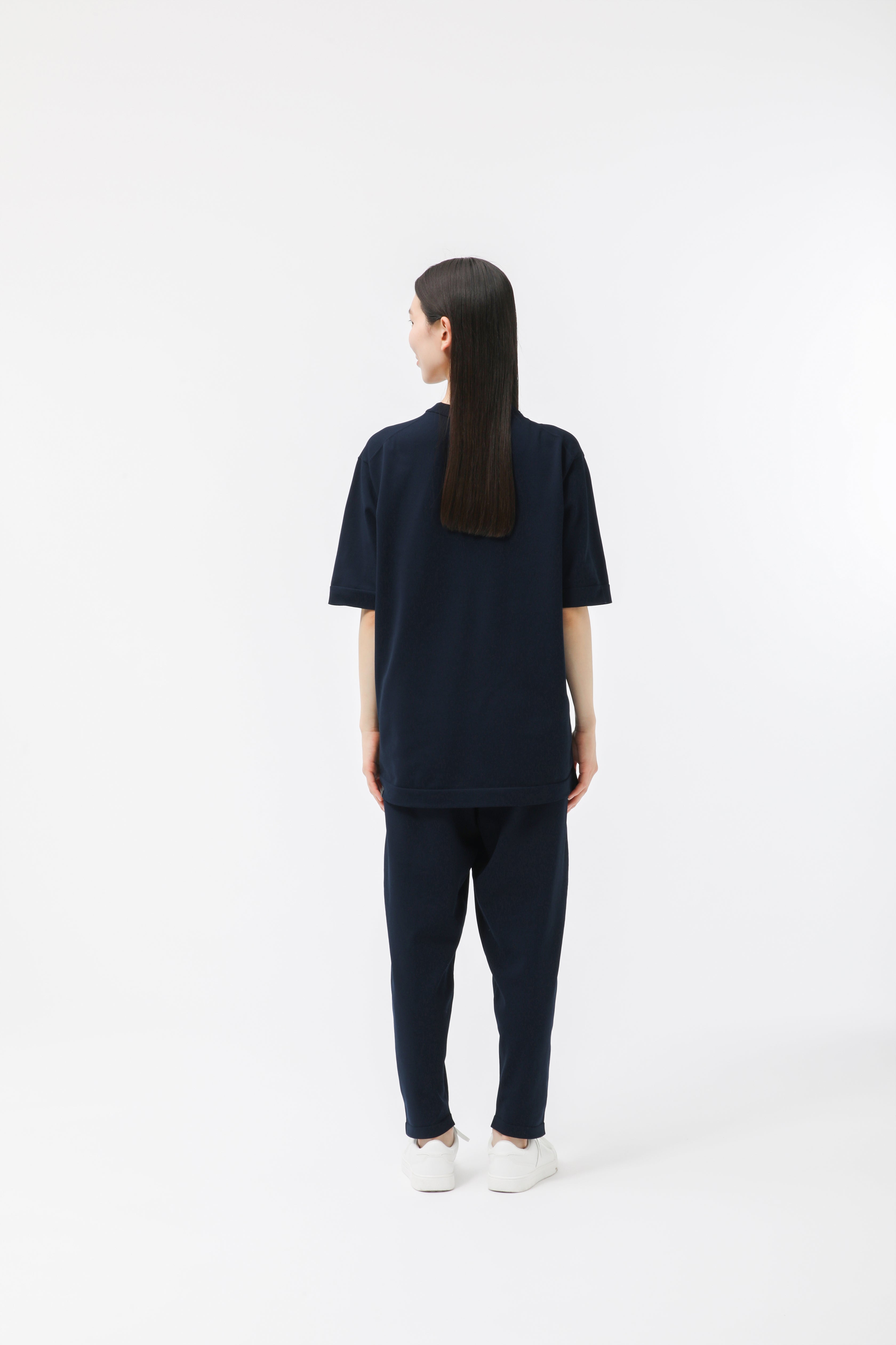 MIGARU Light Knit Short Sleeve T-Shirt / Long Pants