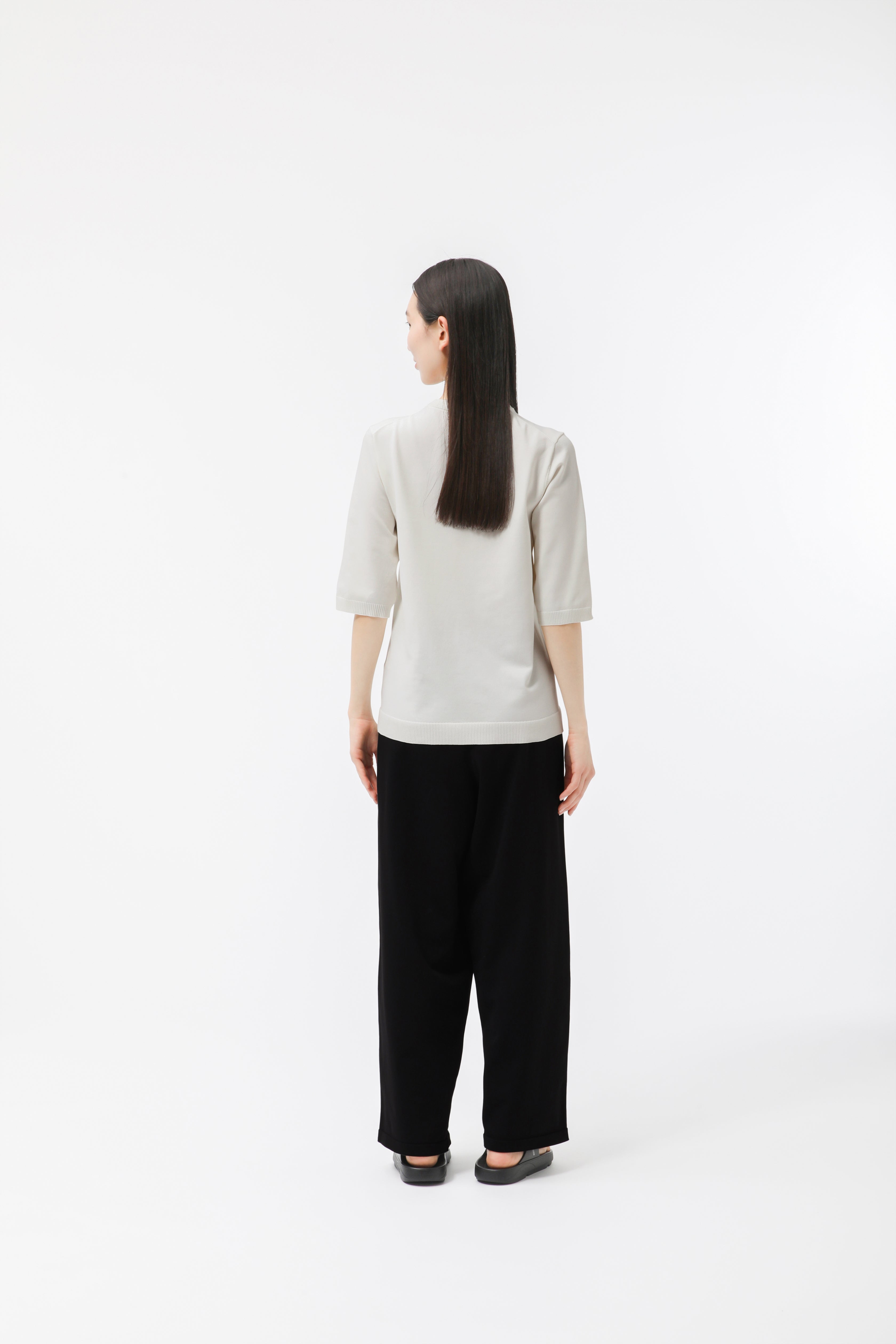 MIGARU Light Knit Women's Short Sleeve T-Shirt / Long Pants