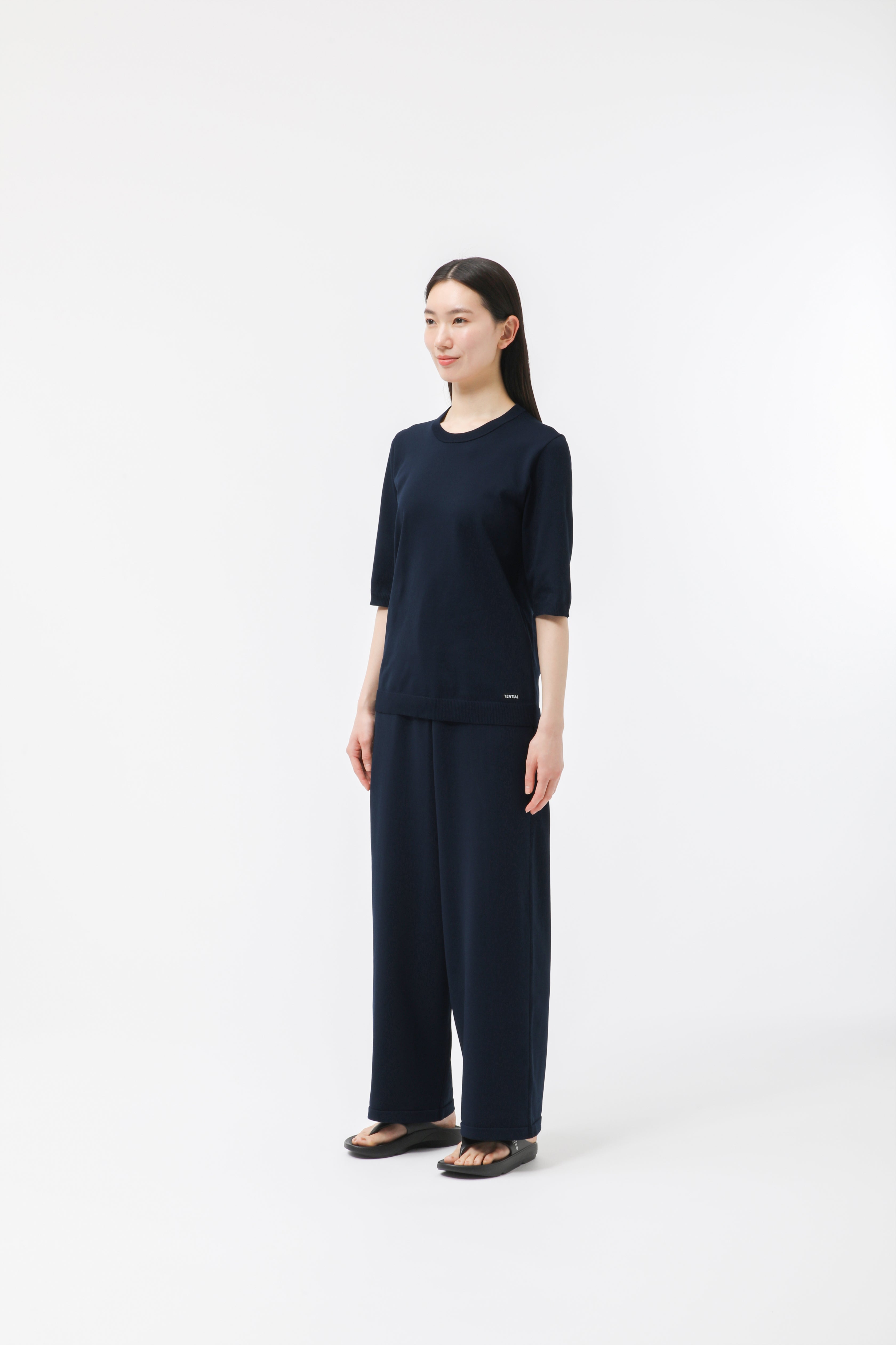 MIGARU Light Knit Women's Short Sleeve T-Shirt / Long Pants