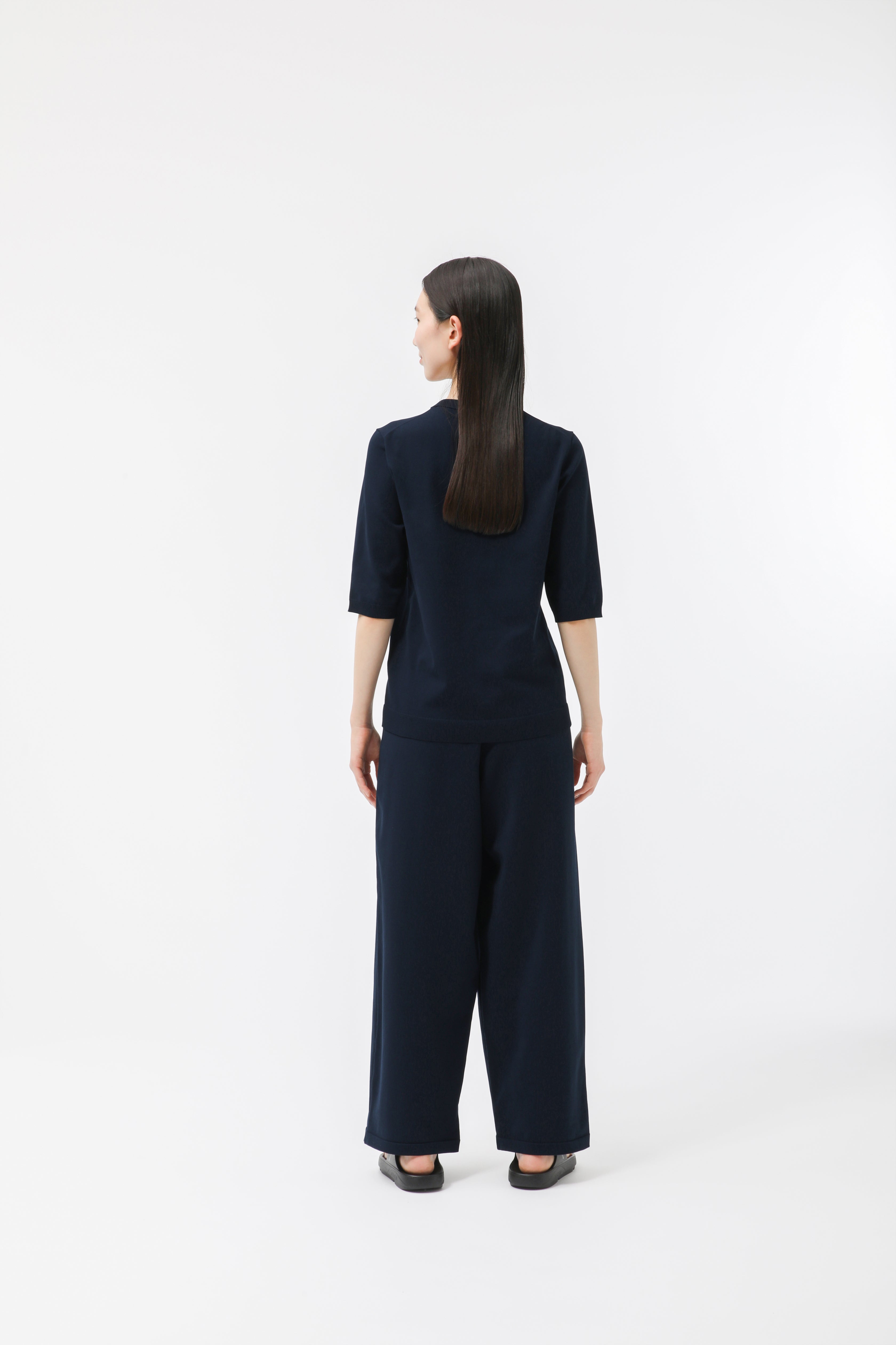 MIGARU Light Knit Women's Short Sleeve T-Shirt / Long Pants