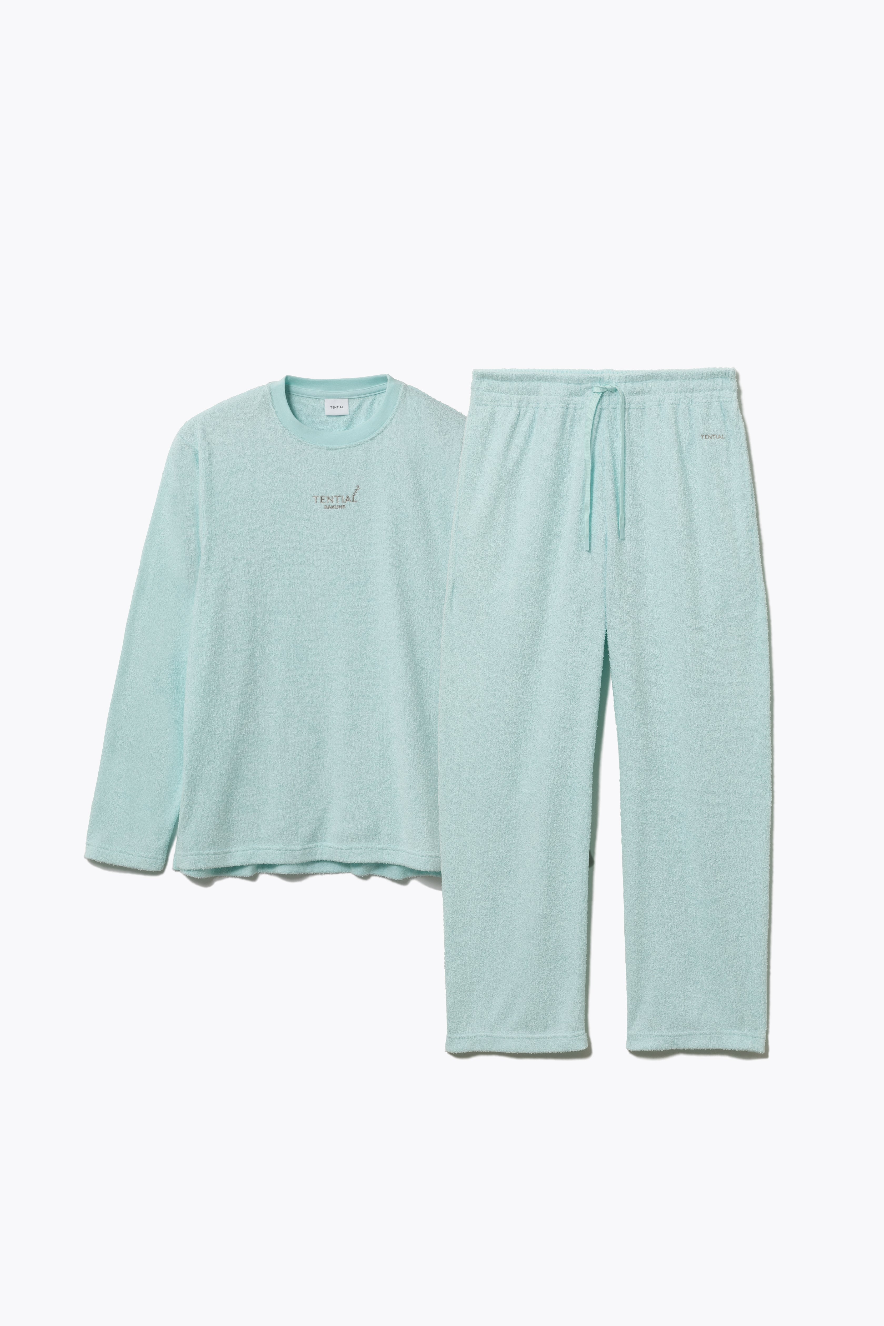 Gift Set - BAKUNE Pile Long Sleeve T-Shirt / Long Pants
