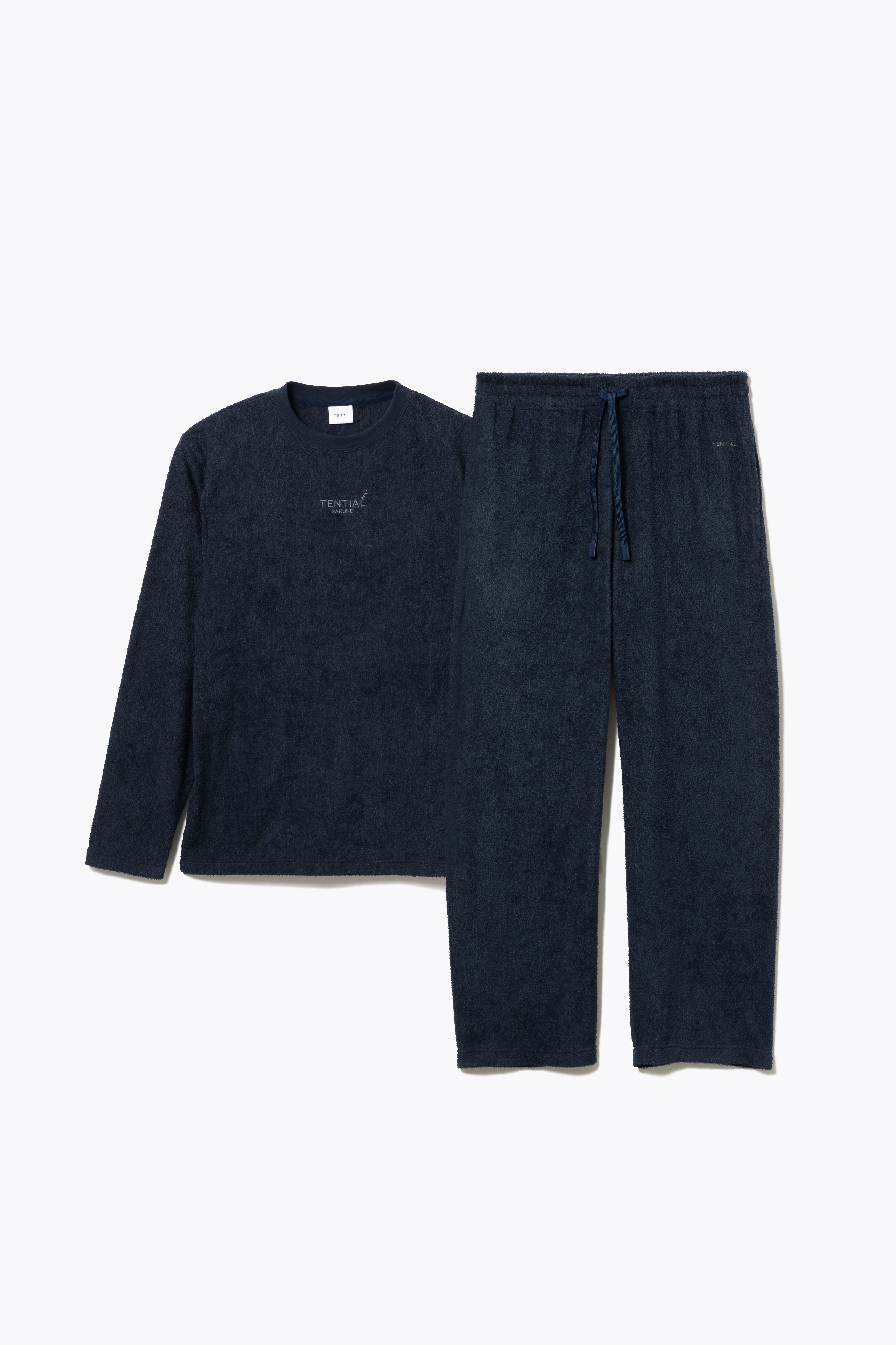 Gift Set - BAKUNE Pile Long Sleeve T-Shirt / Long Pants