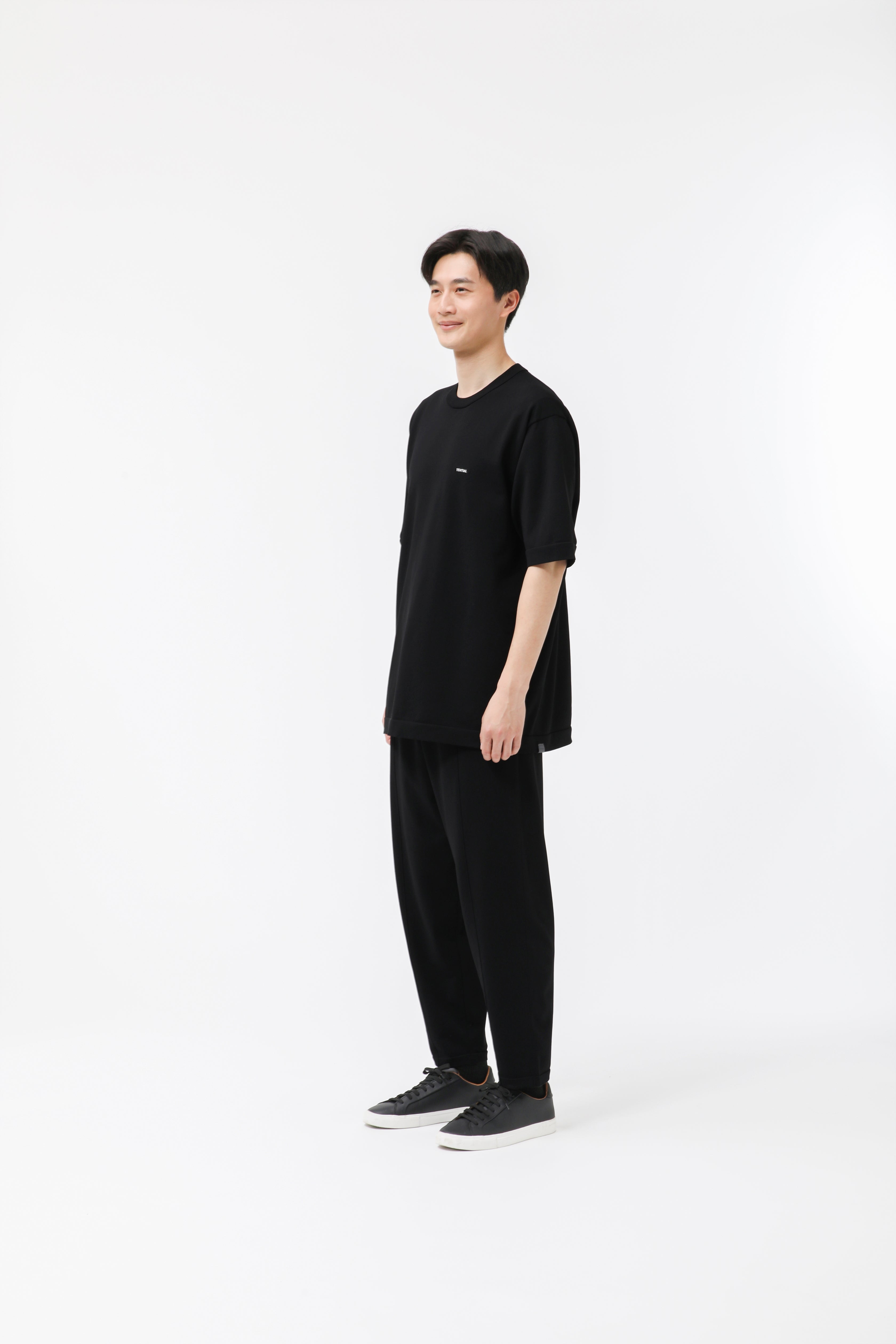 MIGARU Light Knit Short Sleeve T-Shirt / Long Pants