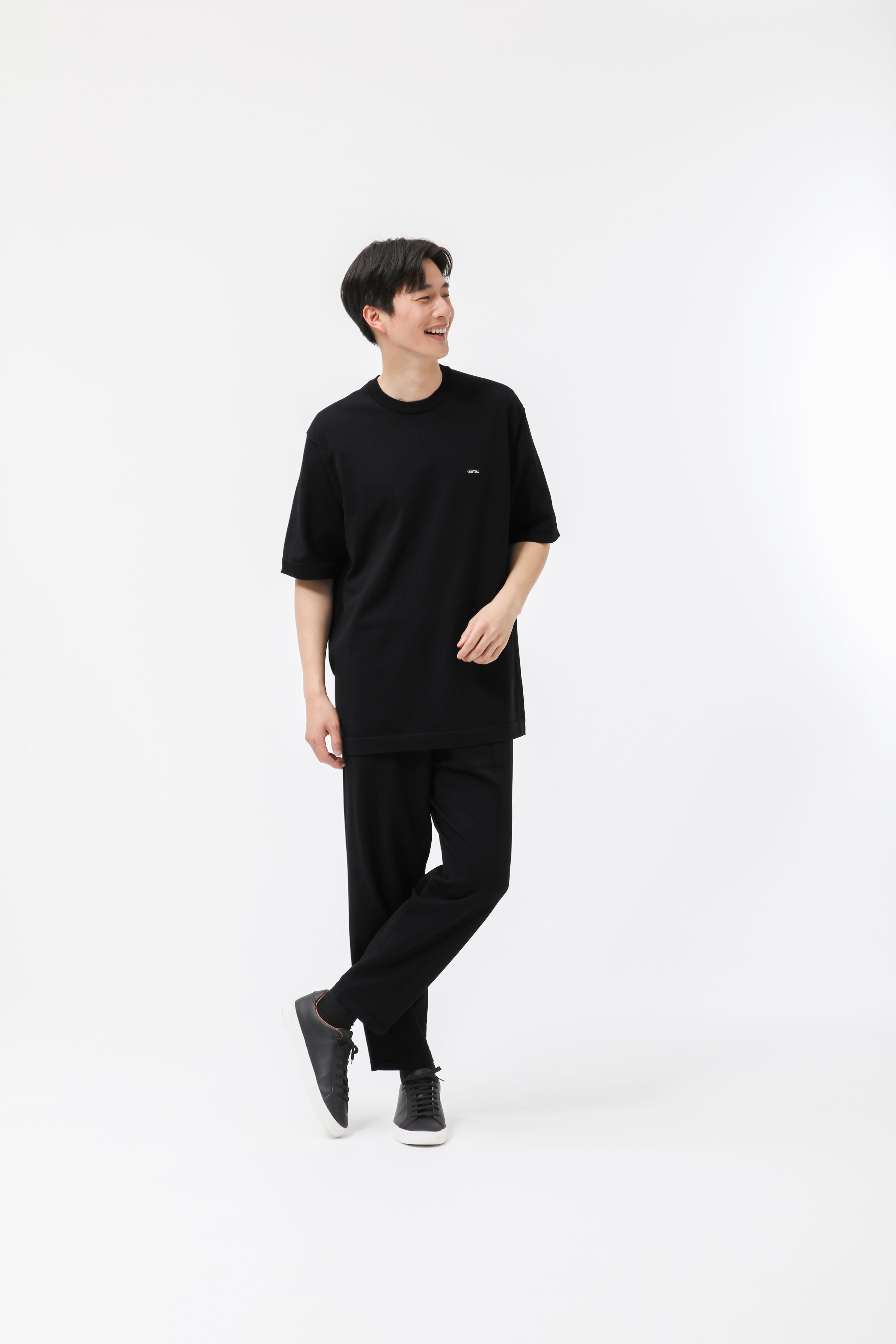 MIGARU Light Knit Short Sleeve T-Shirt / Long Pants