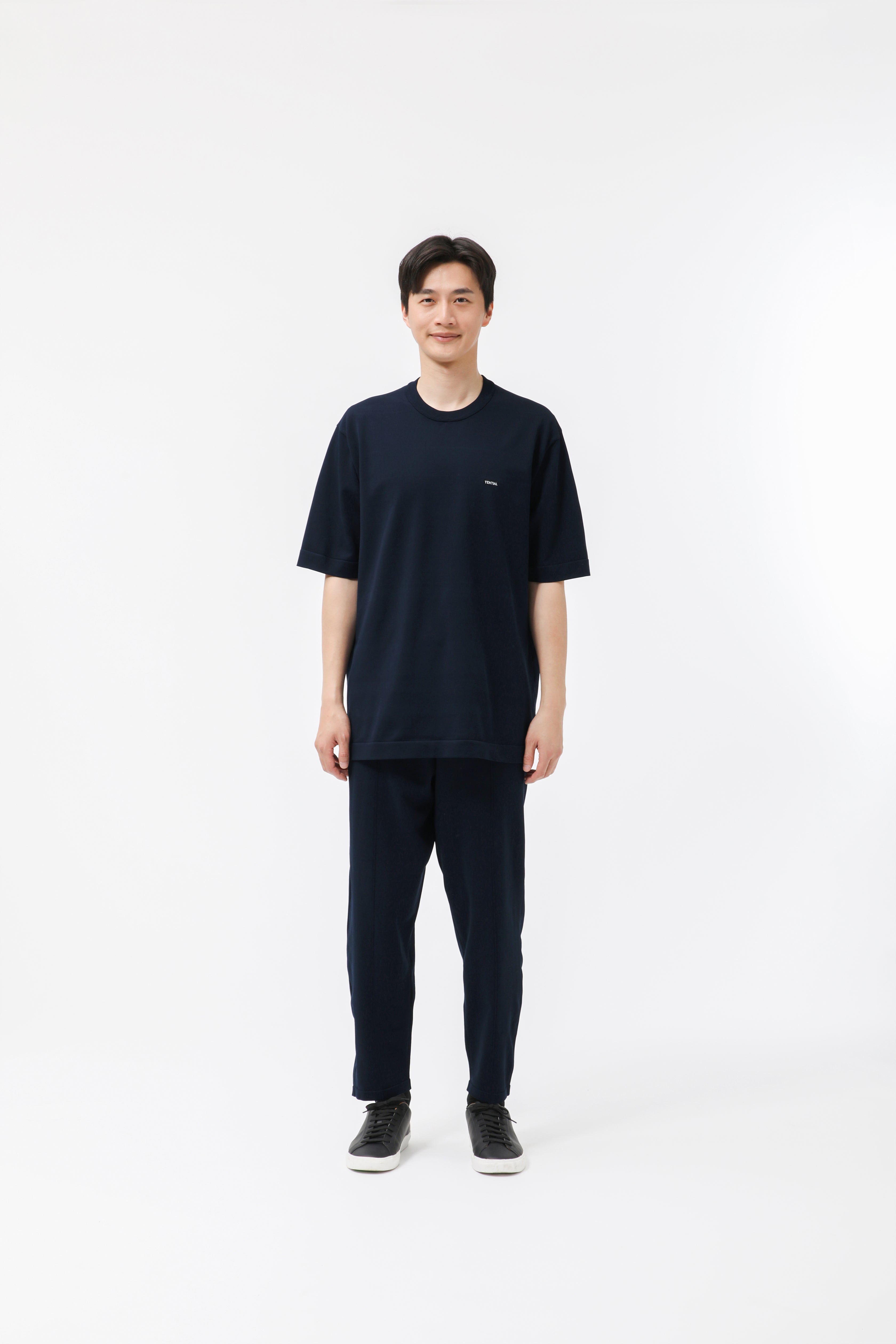 MIGARU Light Knit Short Sleeve T-Shirt / Long Pants
