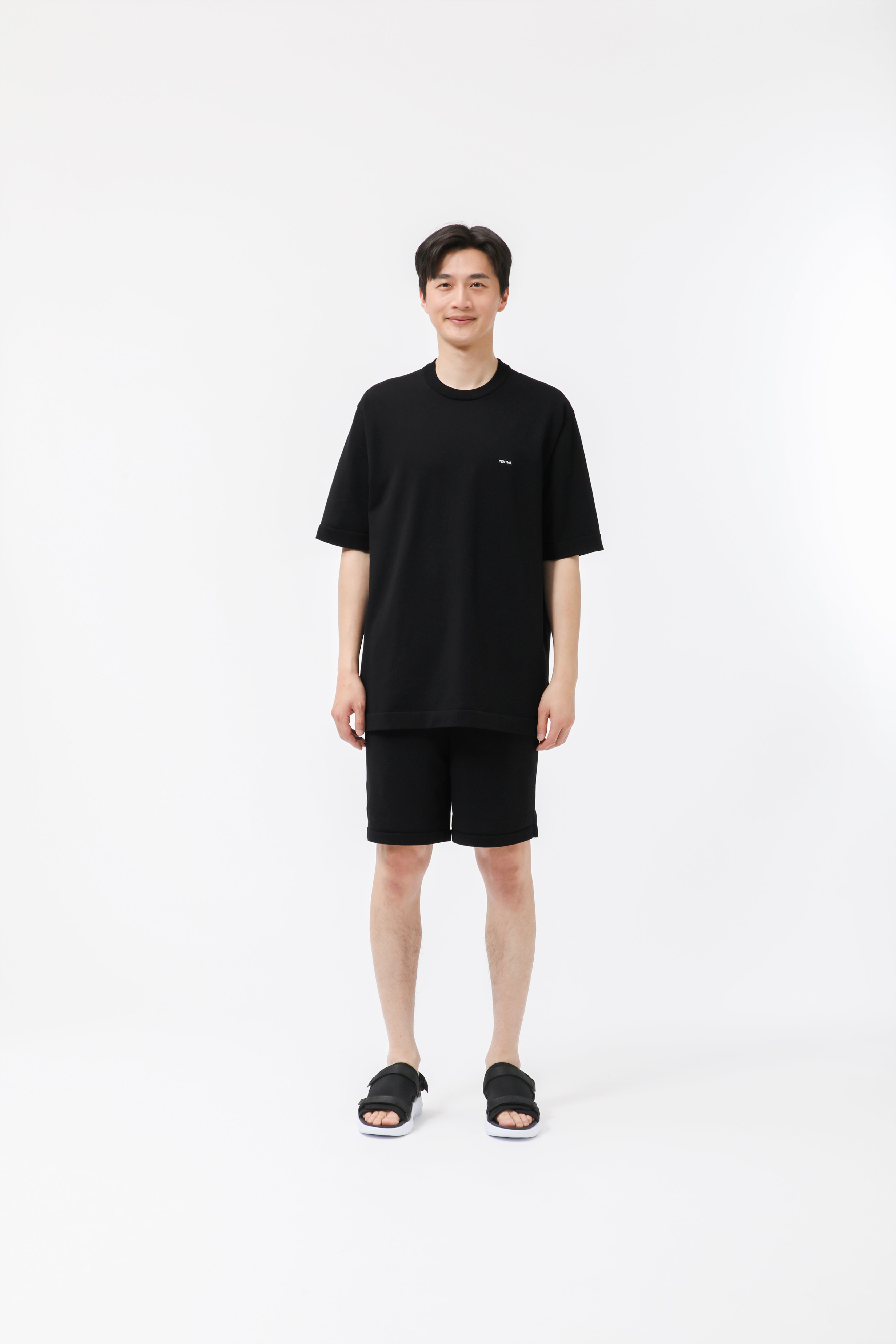 MIGARU Light Knit Short Sleeve T-Shirt / Short Pants
