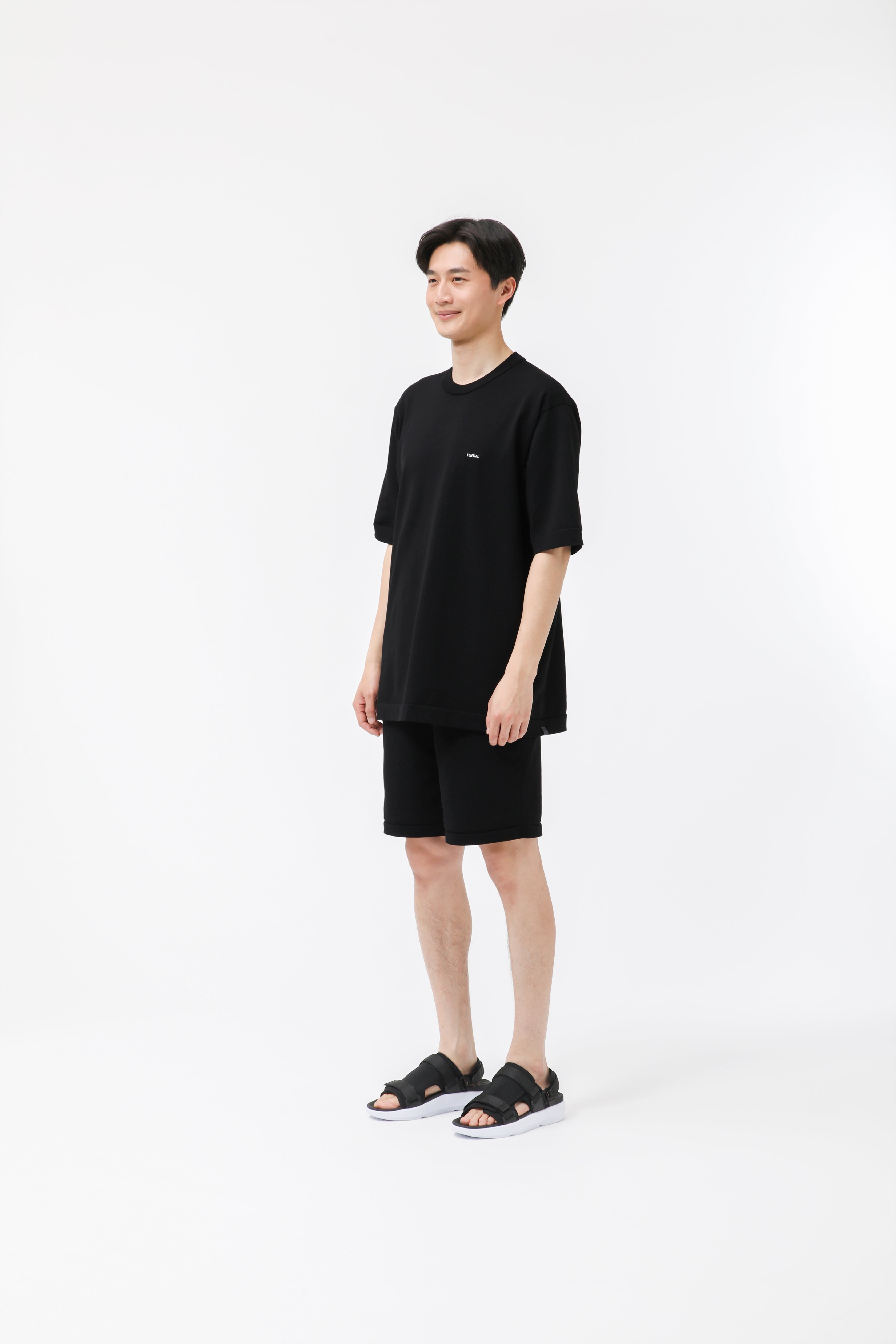 MIGARU Light Knit Short Sleeve T-Shirt / Short Pants