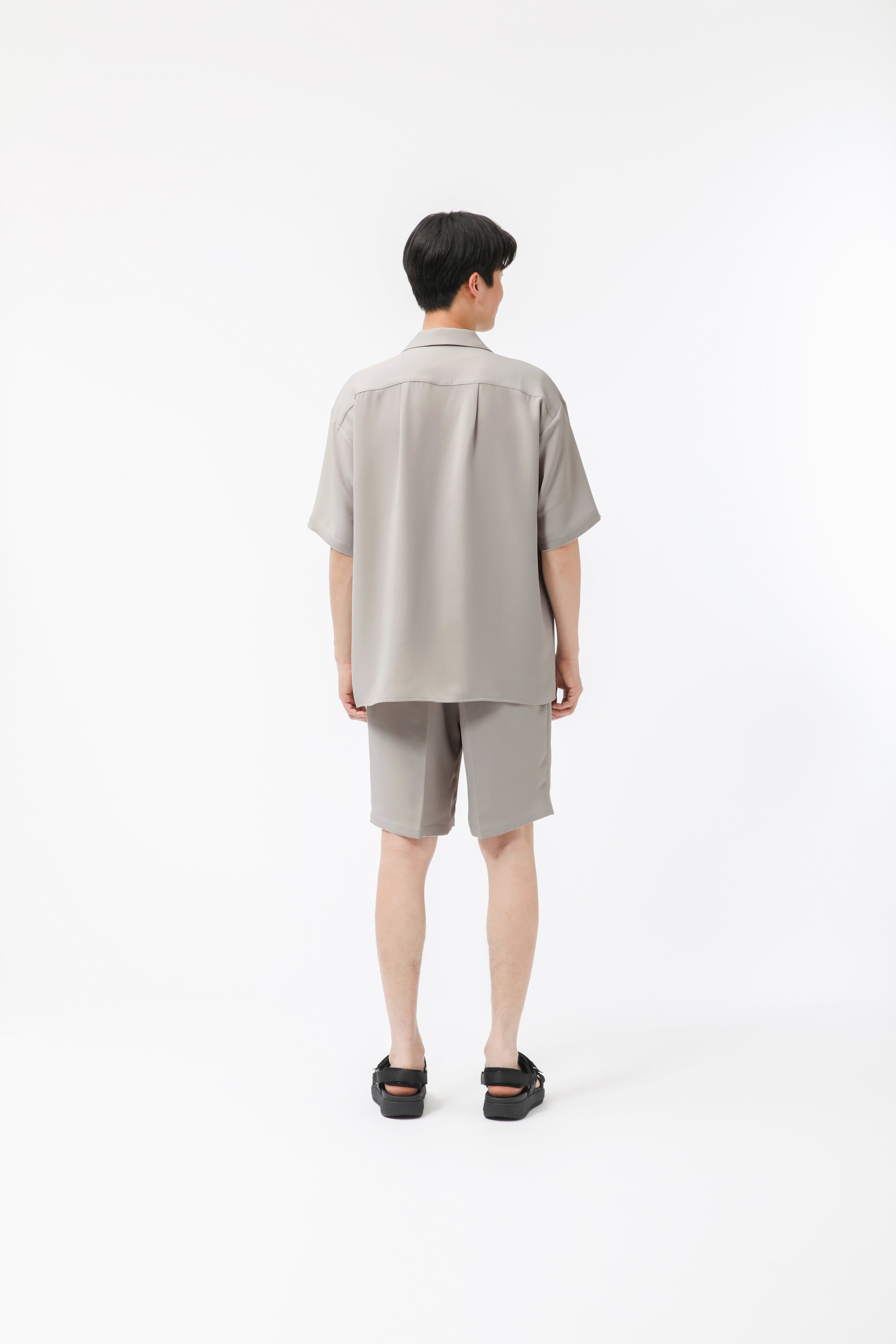 MIGARU Dry Short Sleeve Shirt Open Collar / Long Pants