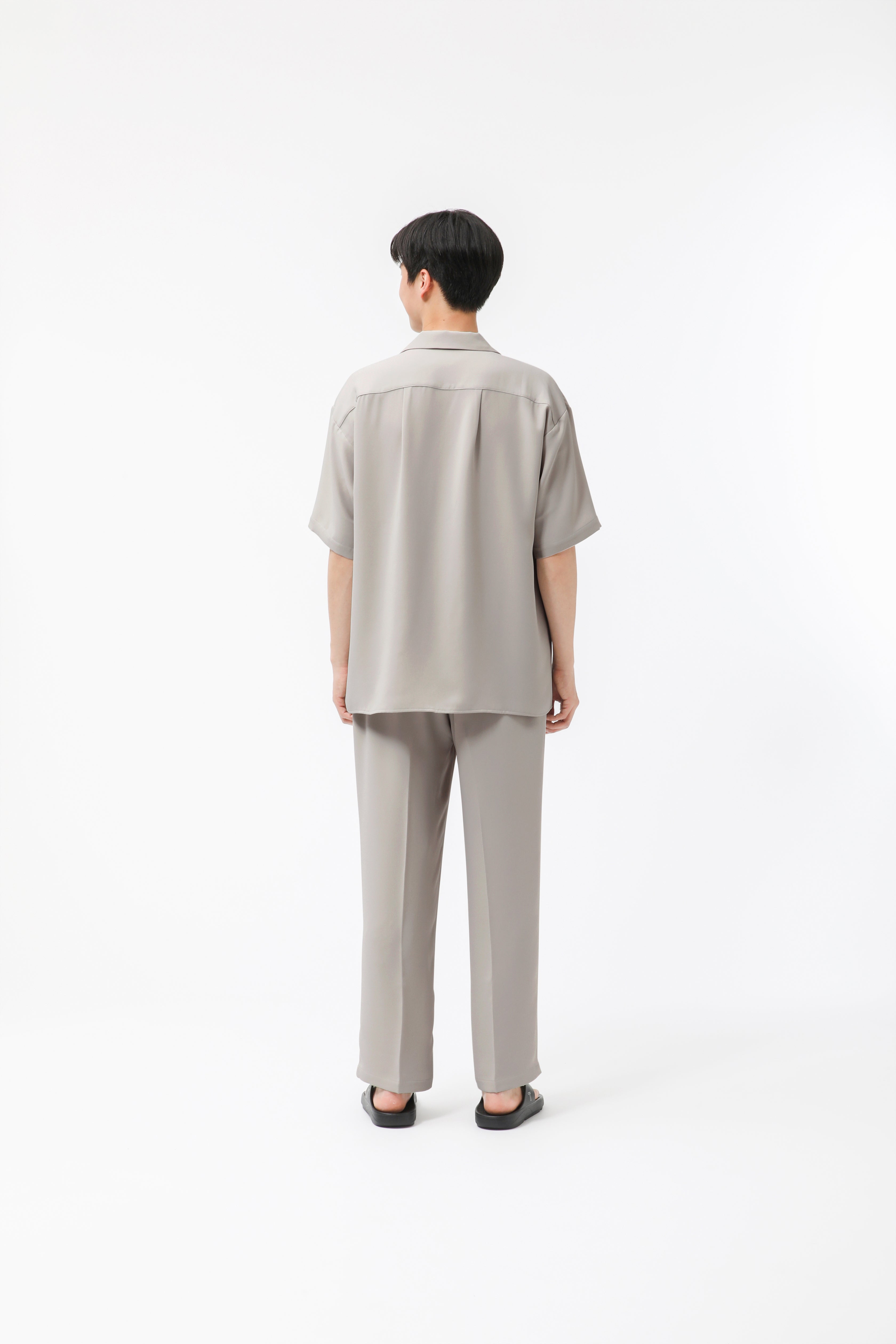 MIGARU Dry Short Sleeve Shirt Open Collar / Long Pants